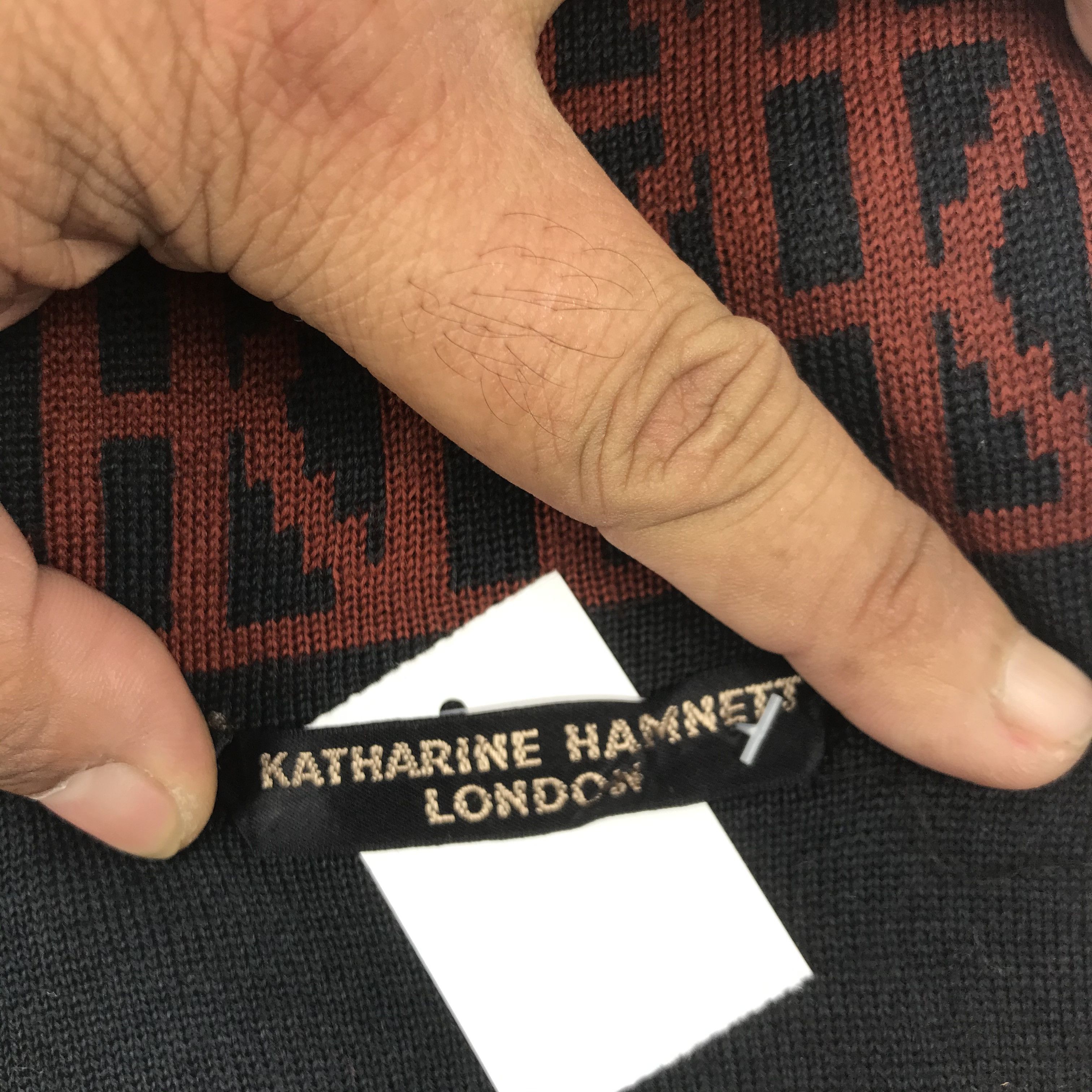 Katharine Hamnett London Vintage Katharine Hamnett London Muffler Cashmere Scarves Size ONE SIZE - 4 Thumbnail
