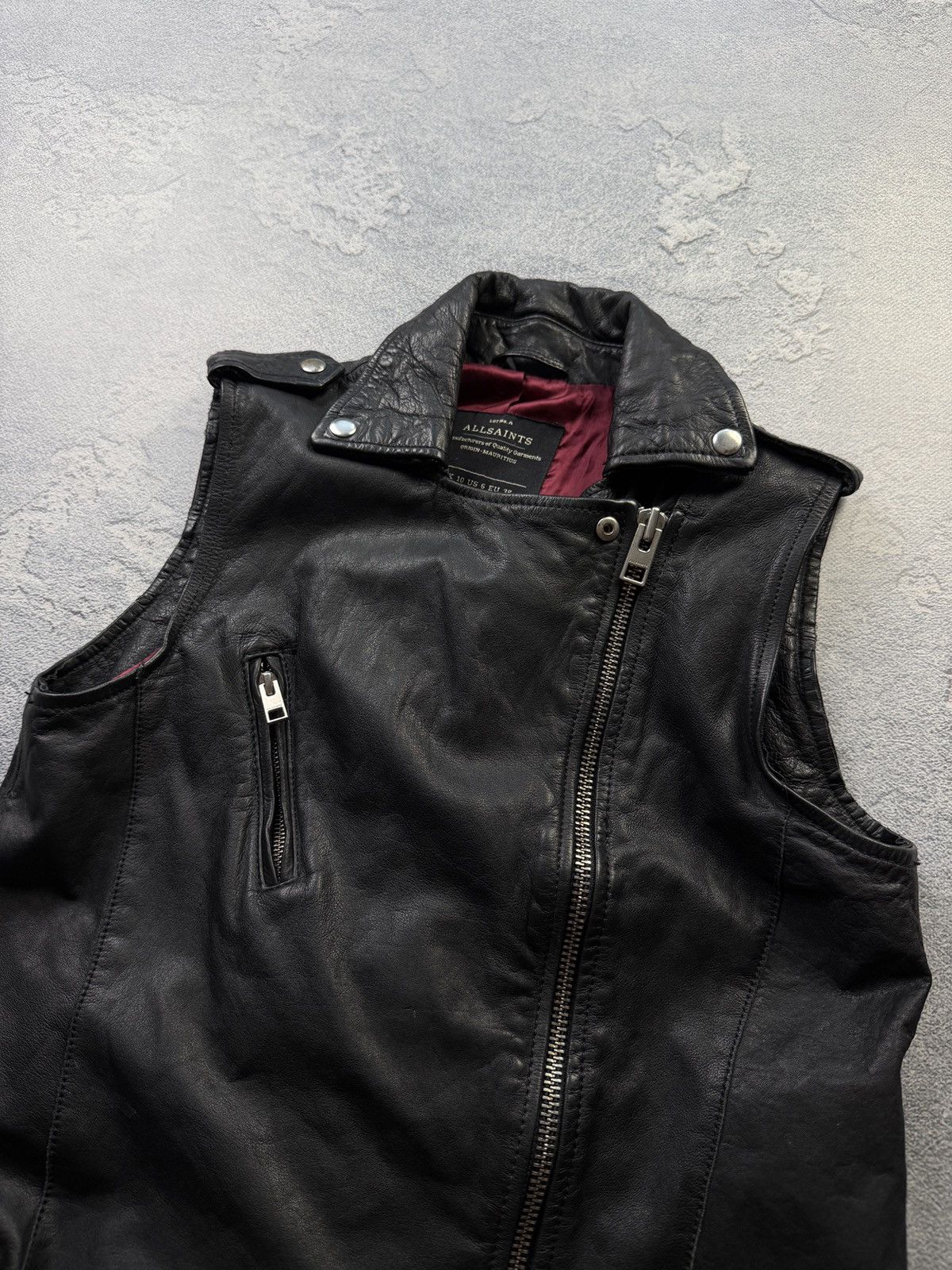 Allsaints Allsaints Leather Biker Vest Size US S / EU 44-46 / 1 - 2 Thumbnail