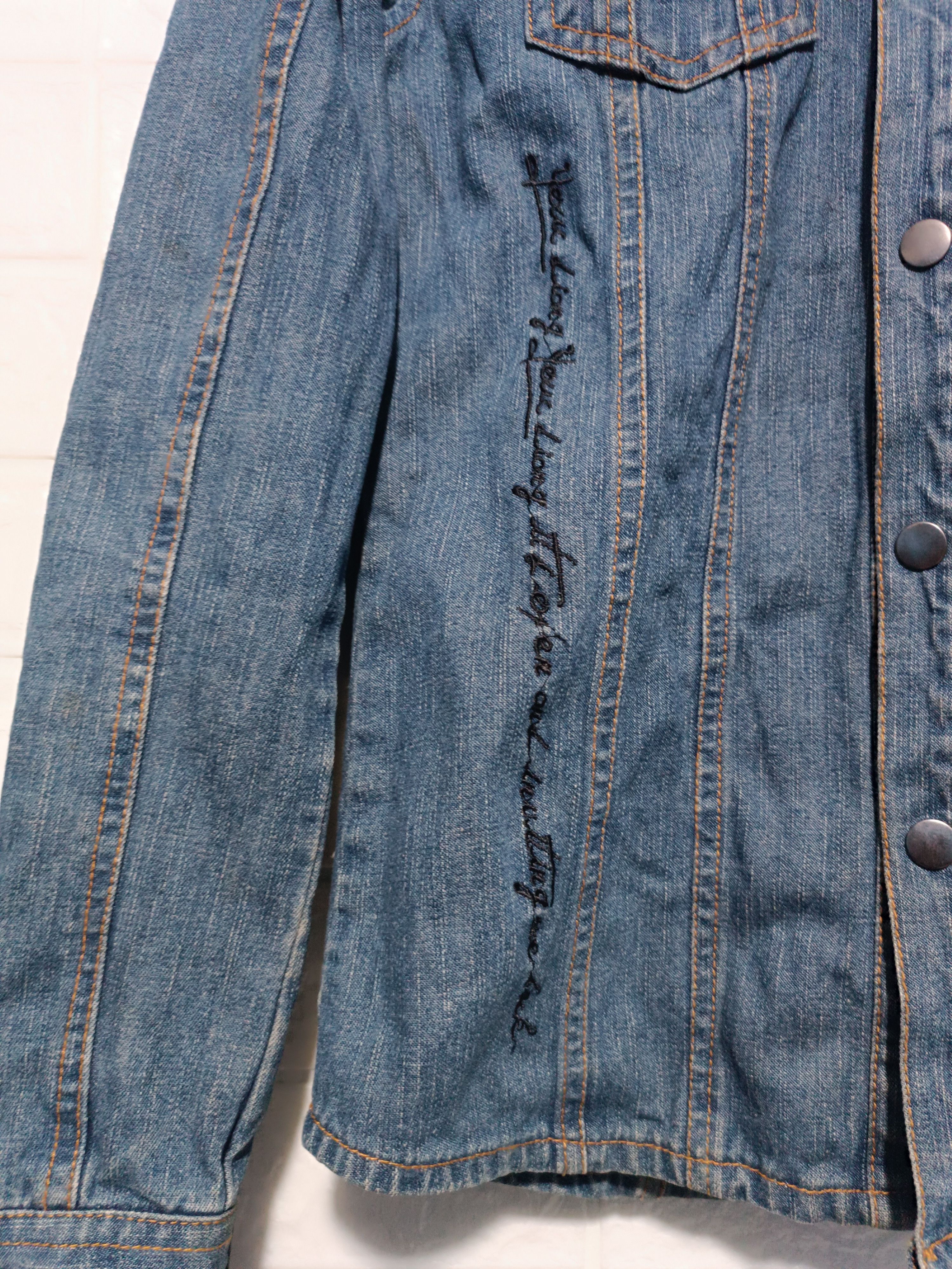 Japanese Brand Vintage Xfrm Poem Denim Shirt Jacket Size US M / EU 48-50 / 2 - 6 Thumbnail