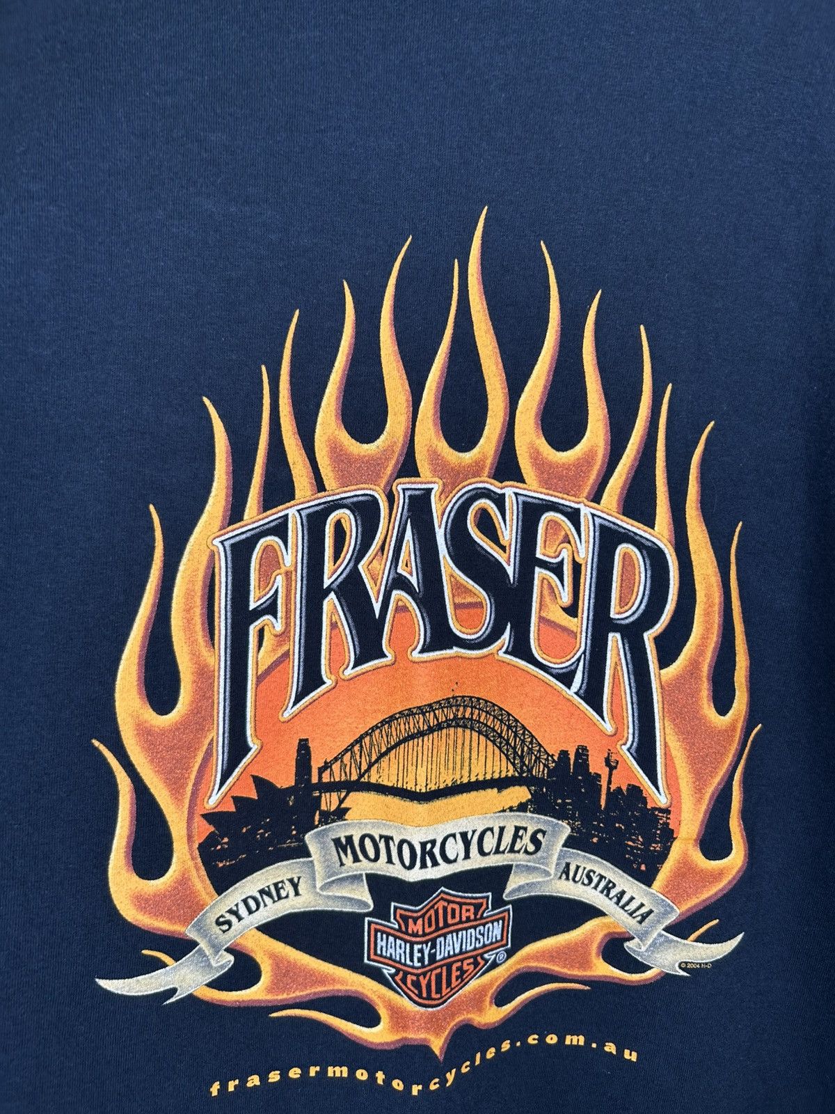 Harley Davidson Vintage Harley Davidson Flame Logo Fraser Australia T Shirt Size US L / EU 52-54 / 3 - 4 Thumbnail