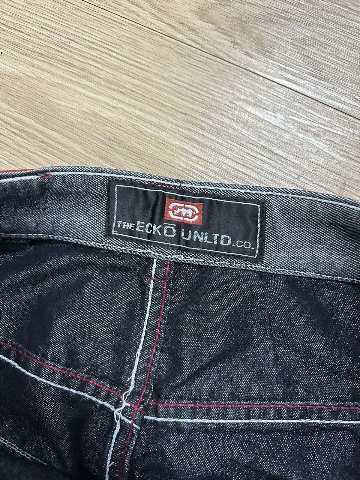 Ecko Unltd. × JNCO × Vintage Rare Vintage Y2K Ecko Unltd Baggy Goth Bondage Jeans Jnco Size US 34 / EU 50 - 9 Thumbnail
