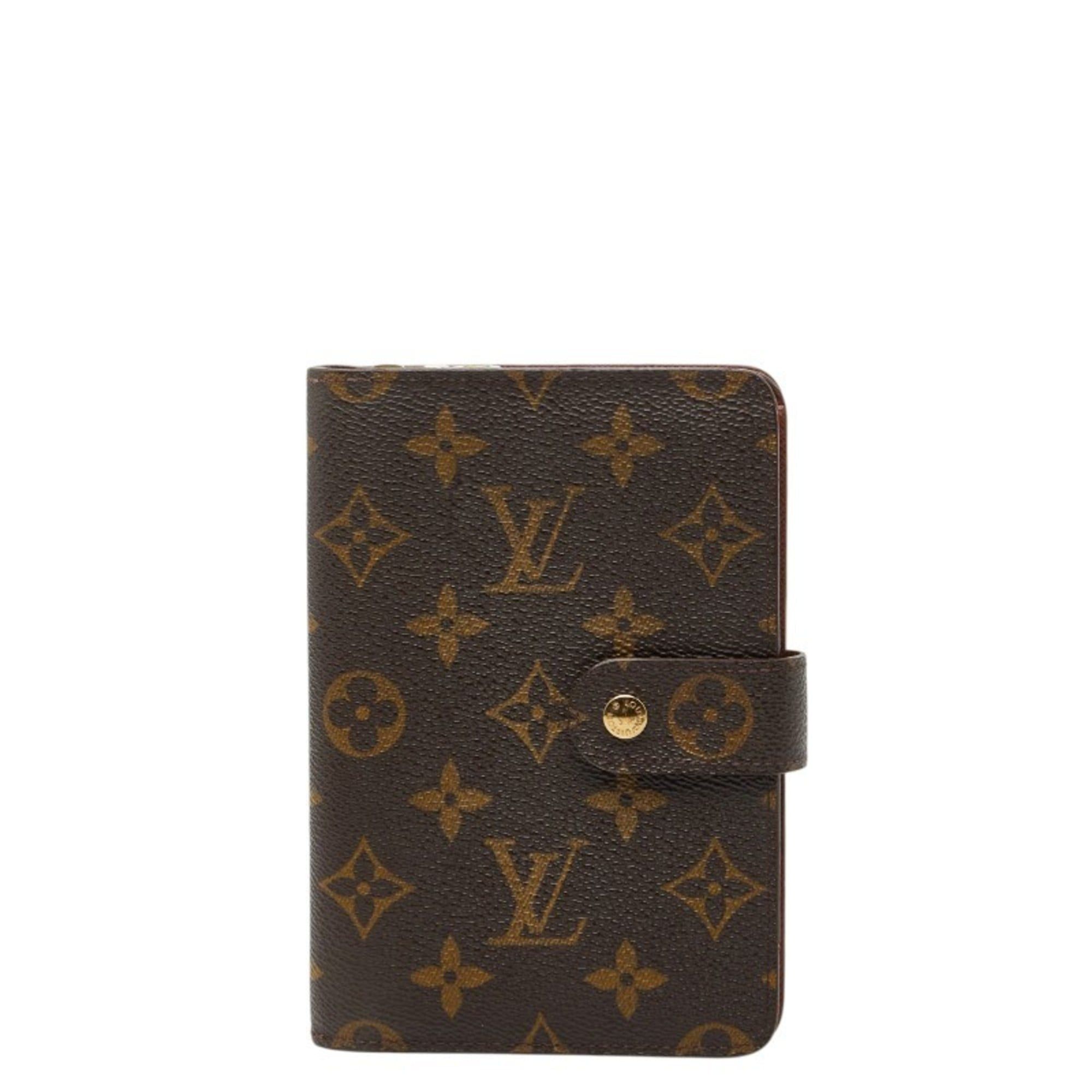 Louis Vuitton Louis Vuitton Monogram Porte Papier Bifold Wallet M61207 Brown Leather Women's LOUIS VUITTON Size ONE SIZE - 1 Thumbnail
