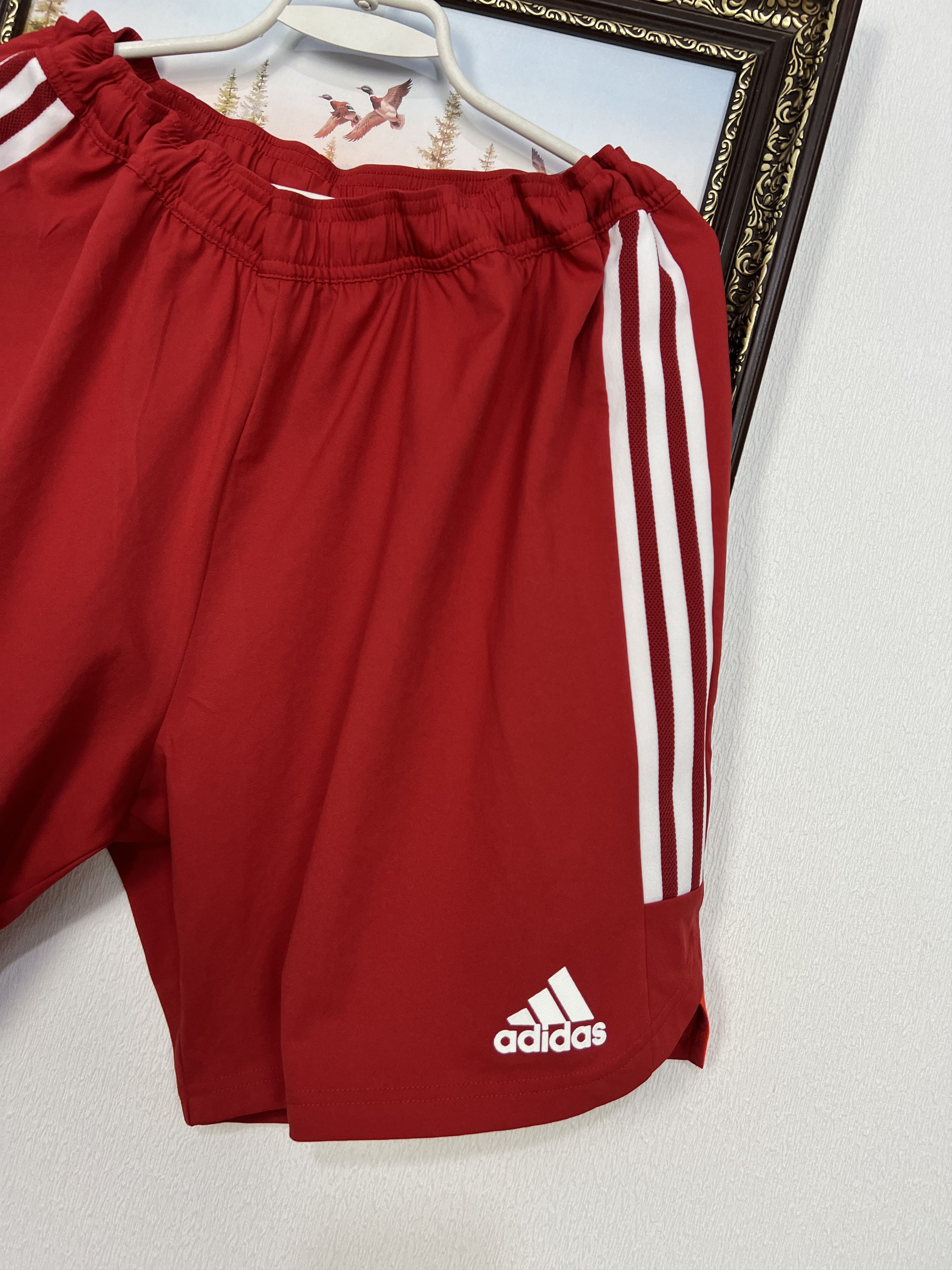Adidas Adidas SpVgg Unterhaching Football Shorts Soccer Red XL Size US 36 / EU 52 - 2 Thumbnail