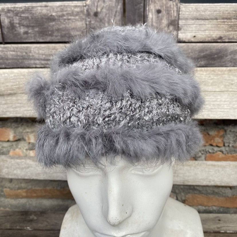 Japanese Brand × Vintage Japanese fur mohair beanie hat Size ONE SIZE - 2 Thumbnail