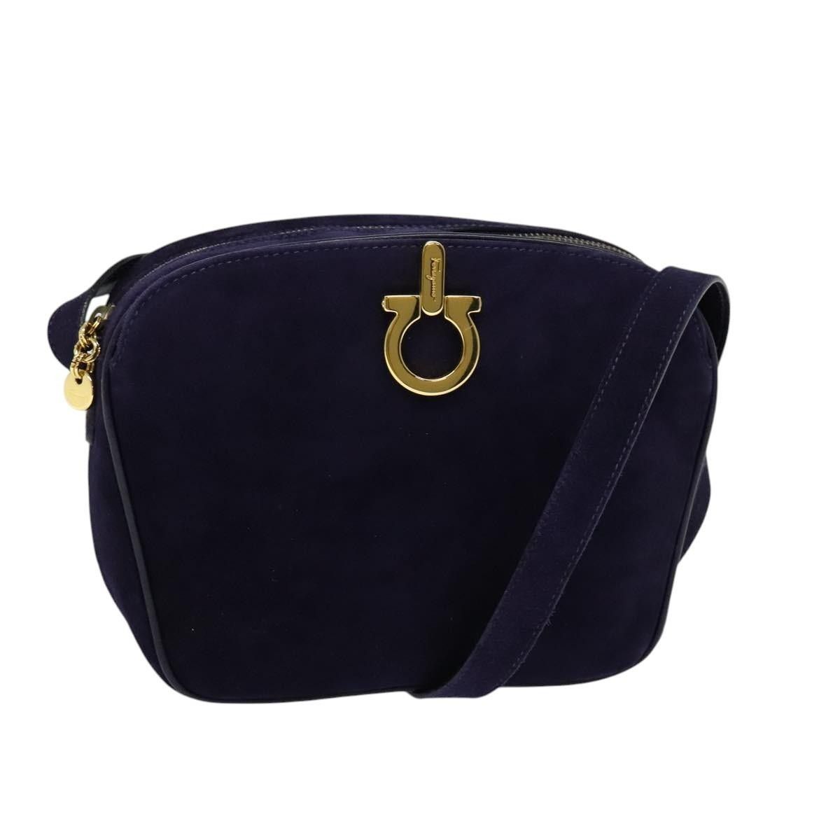 Salvatore Ferragamo Salvatore Ferragamo Gancini Shoulder Bag Suede Size ONE SIZE - 1 Thumbnail