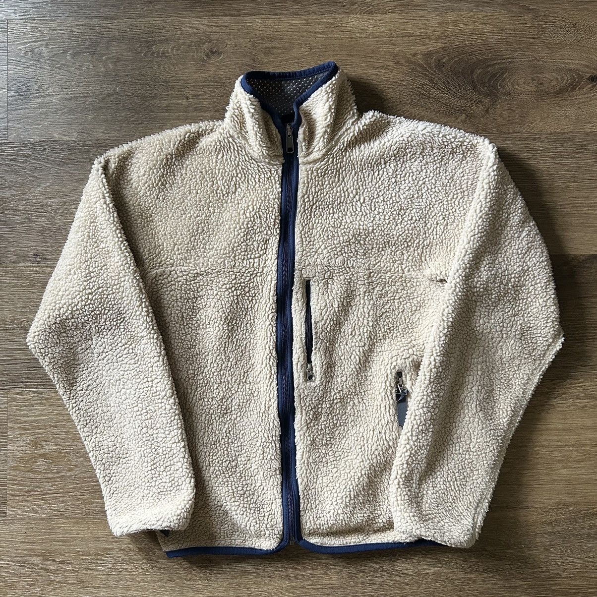 image of 90's Patagonia Fleece in Cream, Men's (Size Small)
