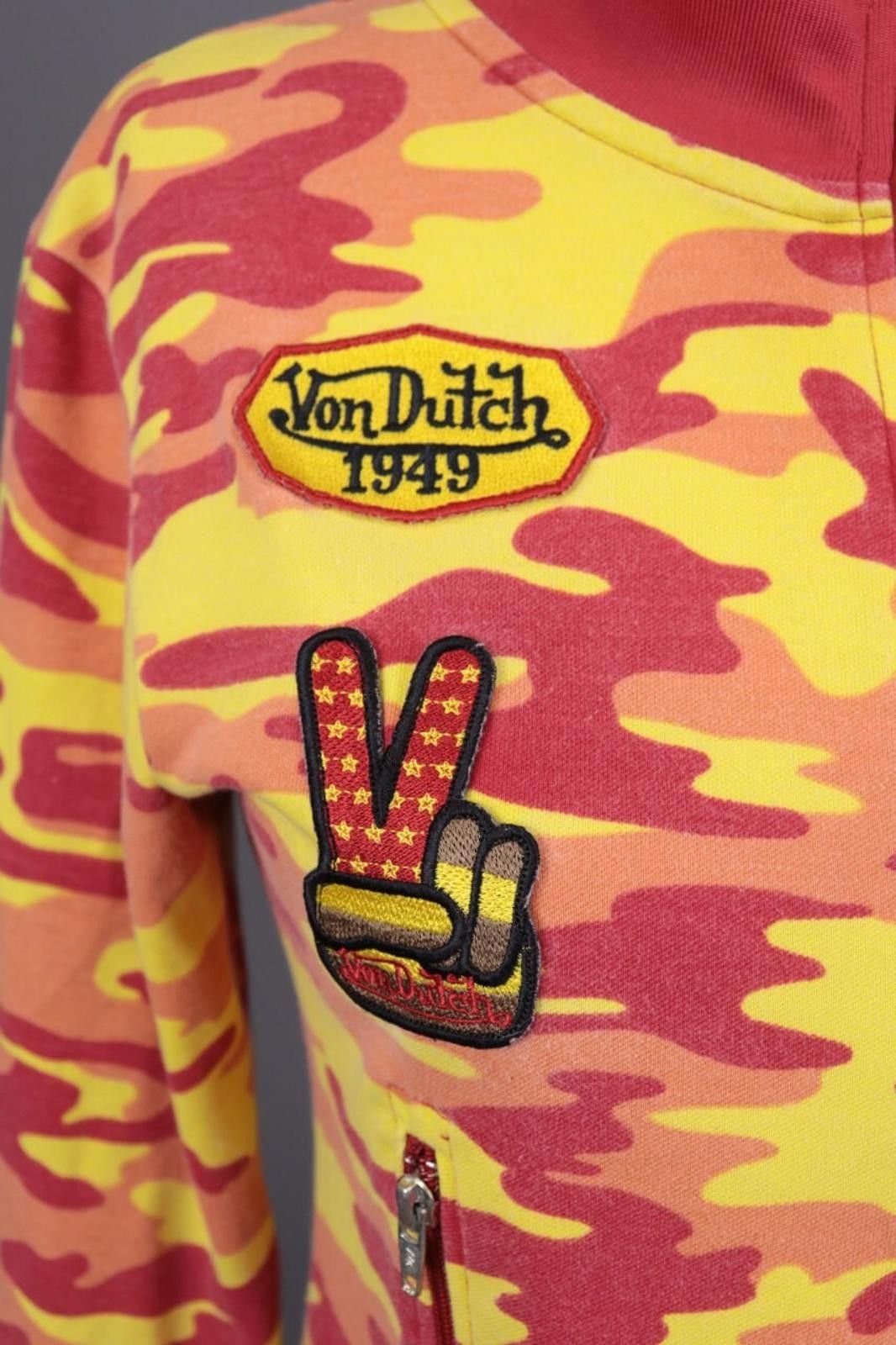 Von Dutch Von Dutch Orange Camouflage Jumper Cropped Sweater Size M Size M / US 6-8 / IT 42-44 - 8 Thumbnail