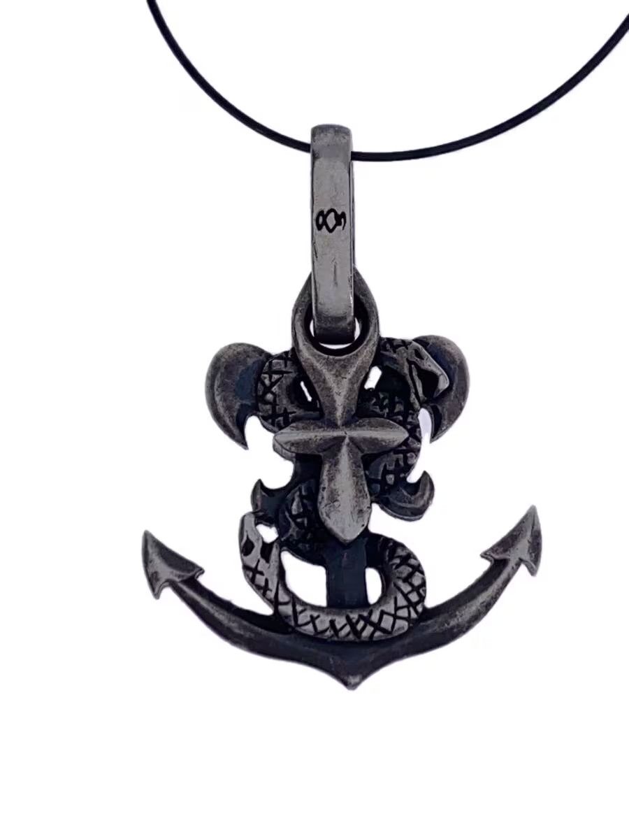 すぐ届く!◆Yohji Yamamoto◆SILVER 950 SNAKE ANCHOR Yohji Yamamoto .950 Silver Gothic Anchor Snake Necklace