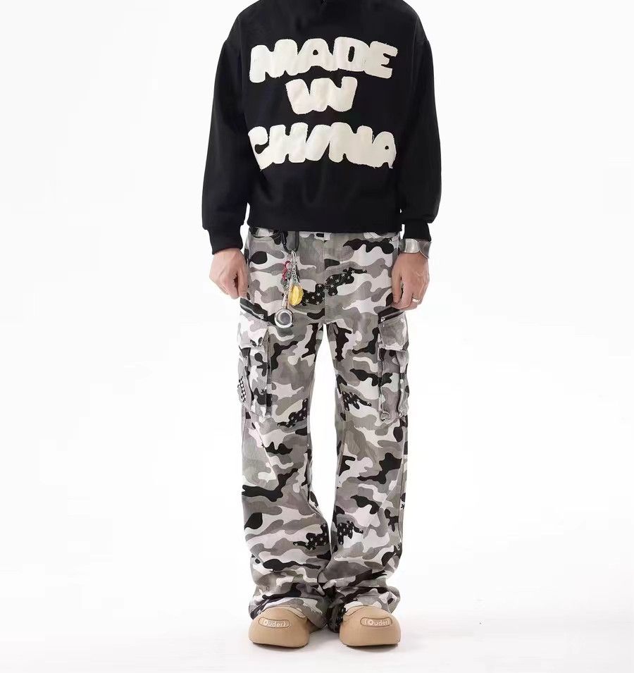Japanese Brand × Vintage Vintage Street Camouflage Loose Casual Work Pants Size US 32 / EU 48 - 6 Thumbnail