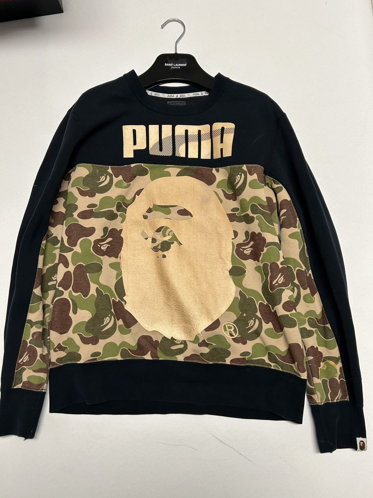 Bape FW2015 Unreleased 1/1 Sample Gold Camo Crewneck Size US M / EU 48-50 / 2 - 5 Thumbnail