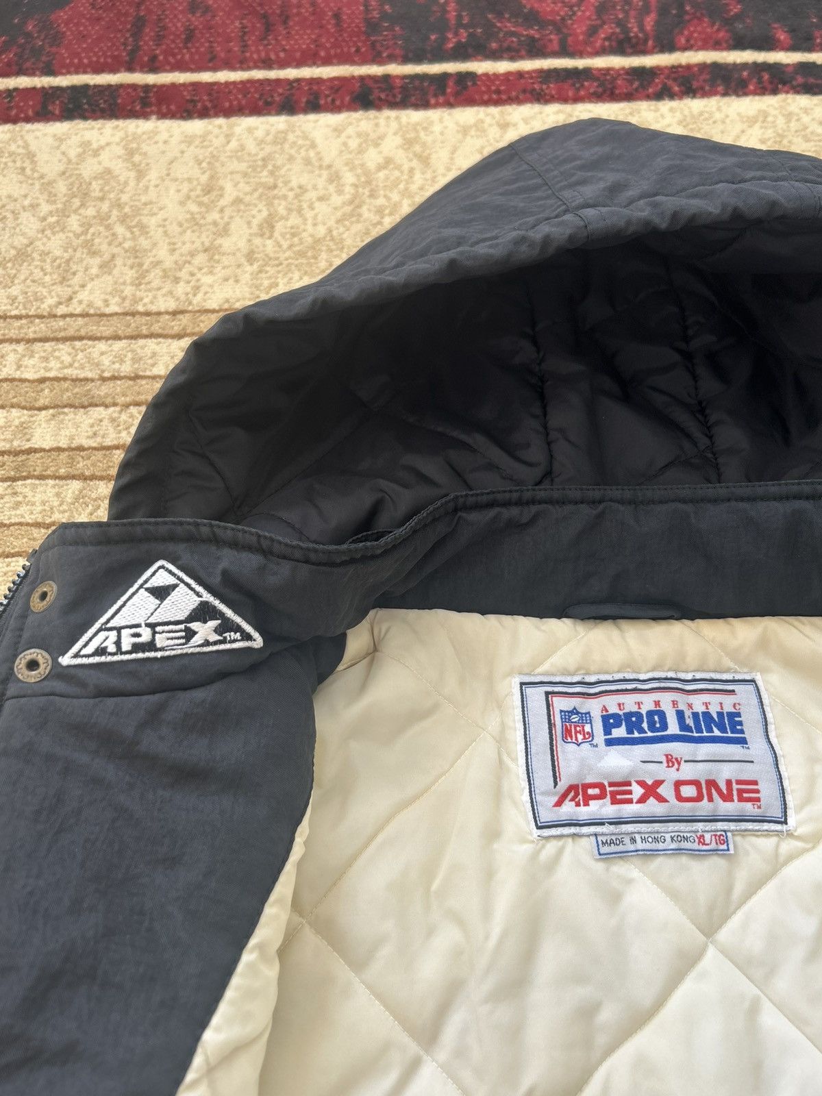 Apex One Vintage 90s Apex One Oakland Raiders Shark Tooth Jacket Size US XL / EU 56 / 4 - 19 Thumbnail