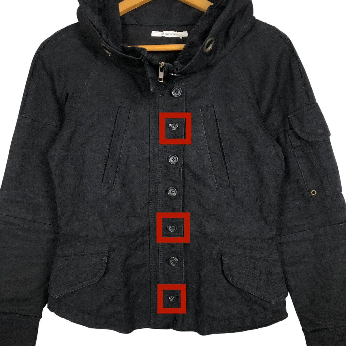 Enchantment Enchantment Canvas Bono Jacket Foldable Hoodie Size XS / US 0-2 / IT 36-38 - 7 Thumbnail