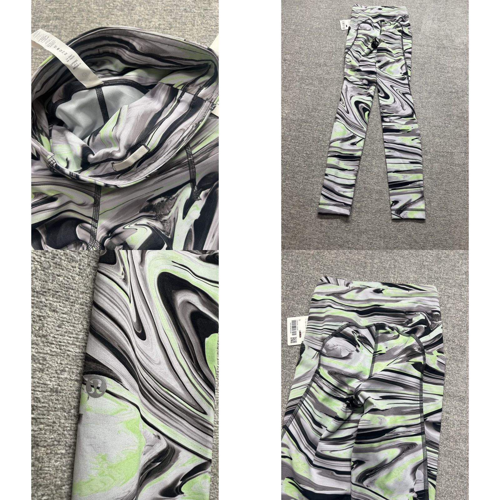 Lululemon Lululemon Speed Pants - Women - 0 - 28in - Multicolor Marble Green Gray - Pants - Activewear - Regular - Pull On - NWT Size 25" / US 0 / IT 36 - 8 Thumbnail