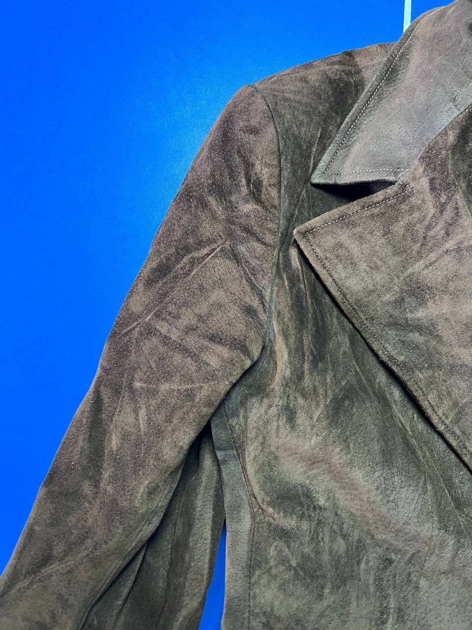 Gucci Vintage GUCCI Leather Jacket Blazer Brown IT 44 Womens 80s Size M / US 6-8 / IT 42-44 - 3 Thumbnail