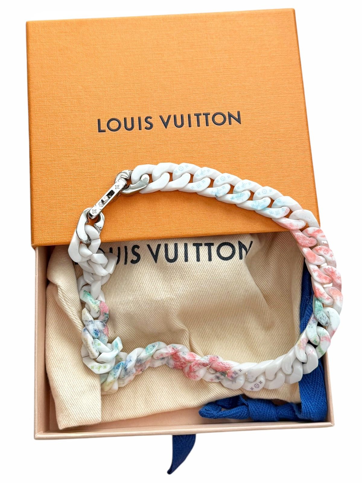 Louis Vuitton RARE Watercolor Pastel Collier Chain Necklace Size ONE SIZE - 1 Thumbnail