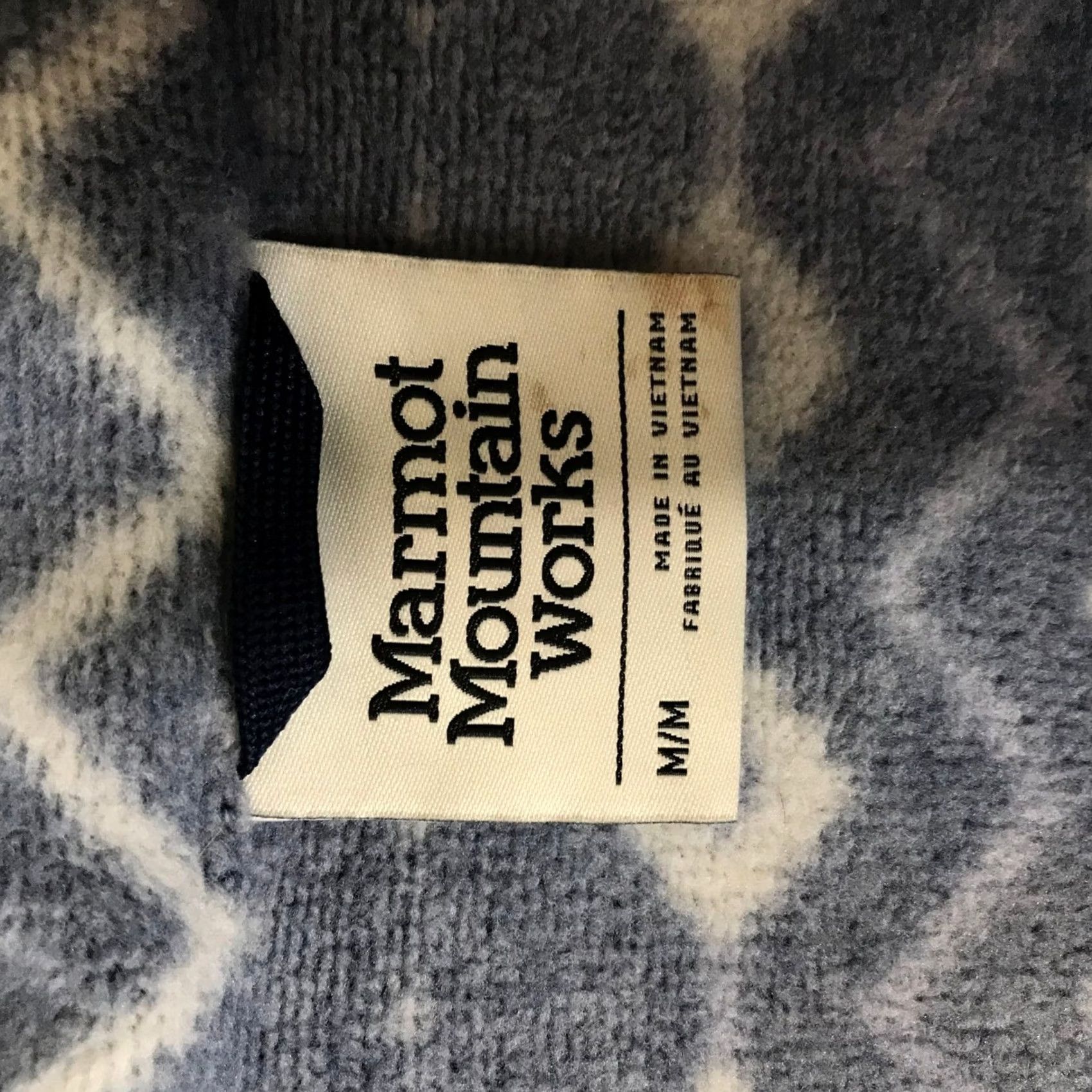 Marmot Marmot Mountain Works Mens Blue Fair Isle Fleece Pullover M14975 Medium Size US M / EU 48-50 / 2 - 7 Thumbnail