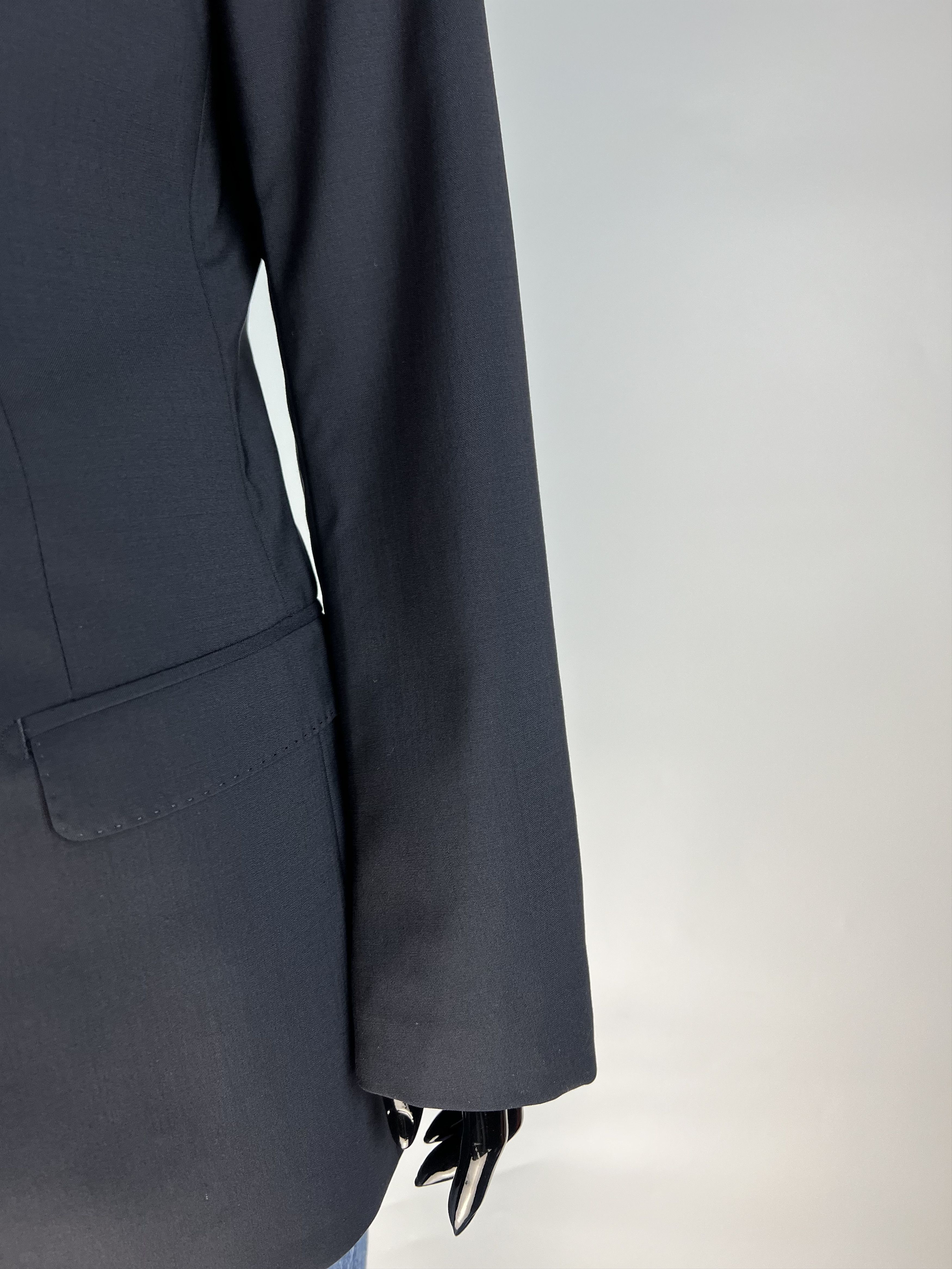 Dolce & Gabbana Dolce & Gabbana Gold Navy Blue Wool Blazer Jacket Size IT44 Size M / US 6-8 / IT 42-44 - 7 Thumbnail