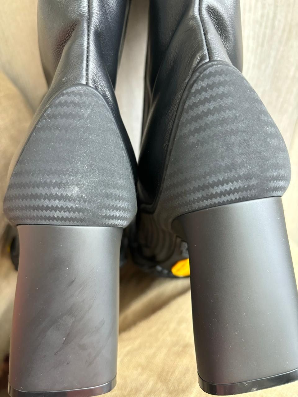 Balenciaga Leather Vibram Five Fingers Heeled Sock Boots Size US 6 / IT 36 - 8 Thumbnail