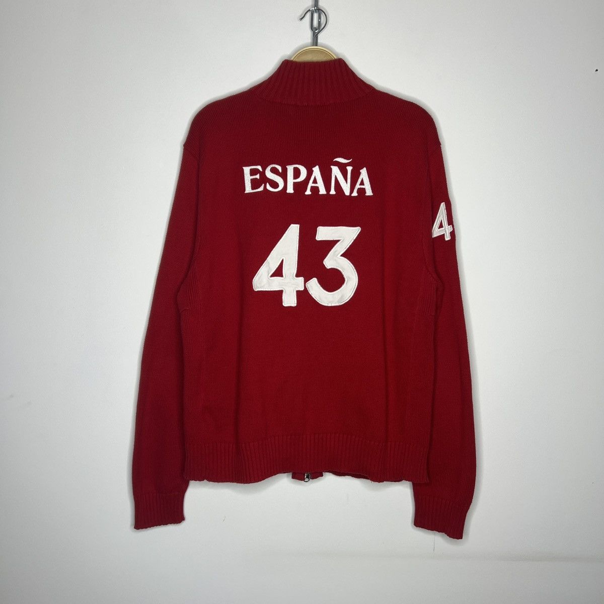 Polo Ralph Lauren Vintage Polo Ralph Lauren Spain Zip Sweatshirt Racing 90s Size US XL / EU 56 / 4 - 2 Thumbnail