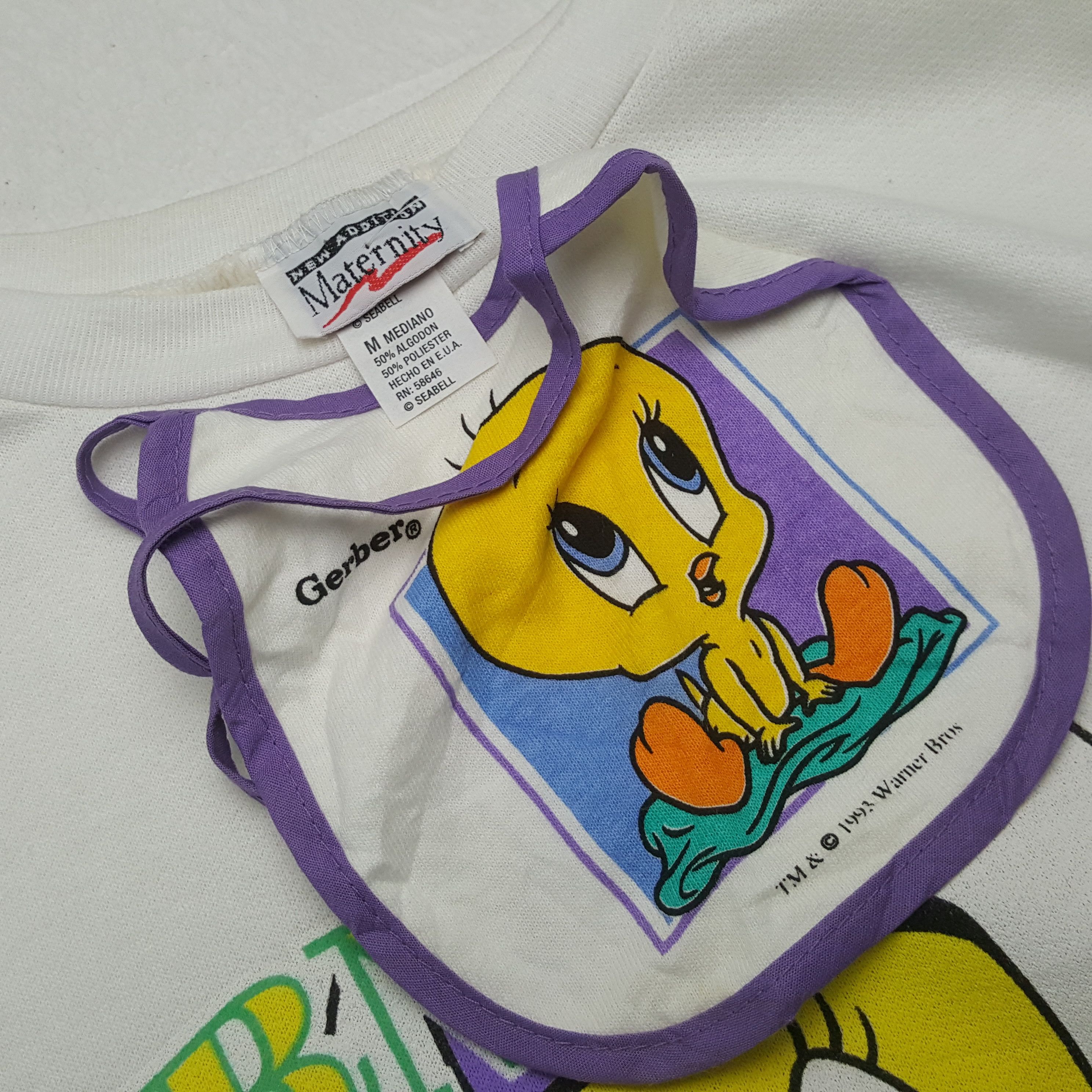 Warner Bros Vintage Waner Bros Tweety Born To Be Wild Sweatshirt RR6 Size US M / EU 48-50 / 2 - 4 Thumbnail