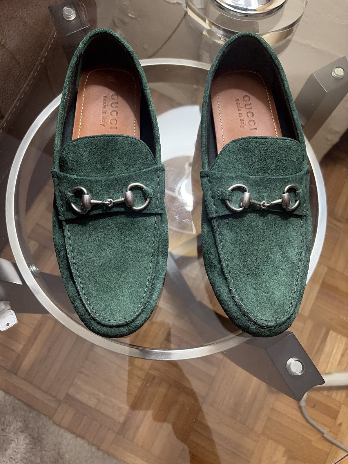 Gucci Gucci Driver Loafers Horsebit Green Size US 8.5 / EU 41-42 - 2 Thumbnail
