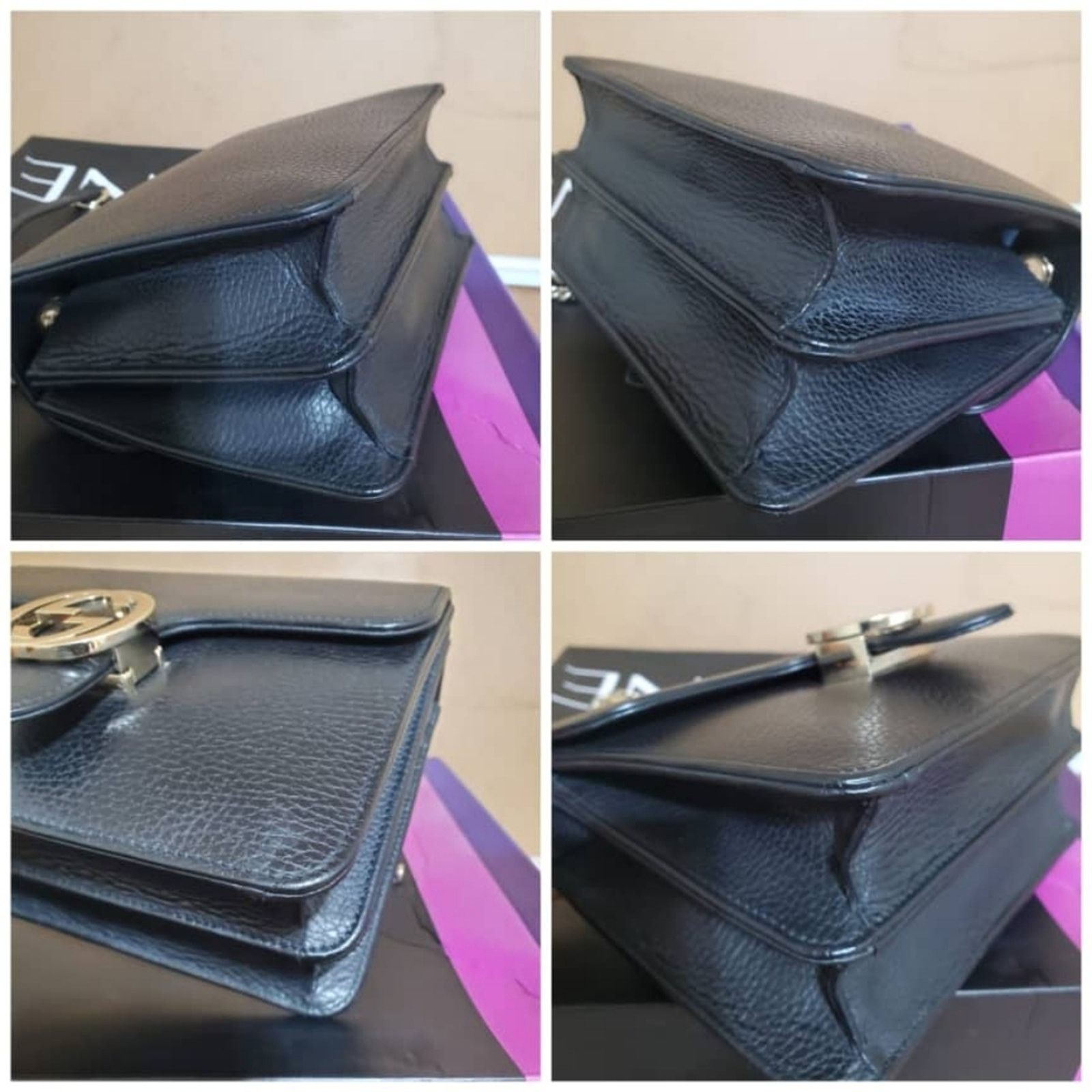 Gucci Auth GUCCI Dollar Calfskin Small Interlocking G Shoulder Bag Size ONE SIZE - 10 Thumbnail