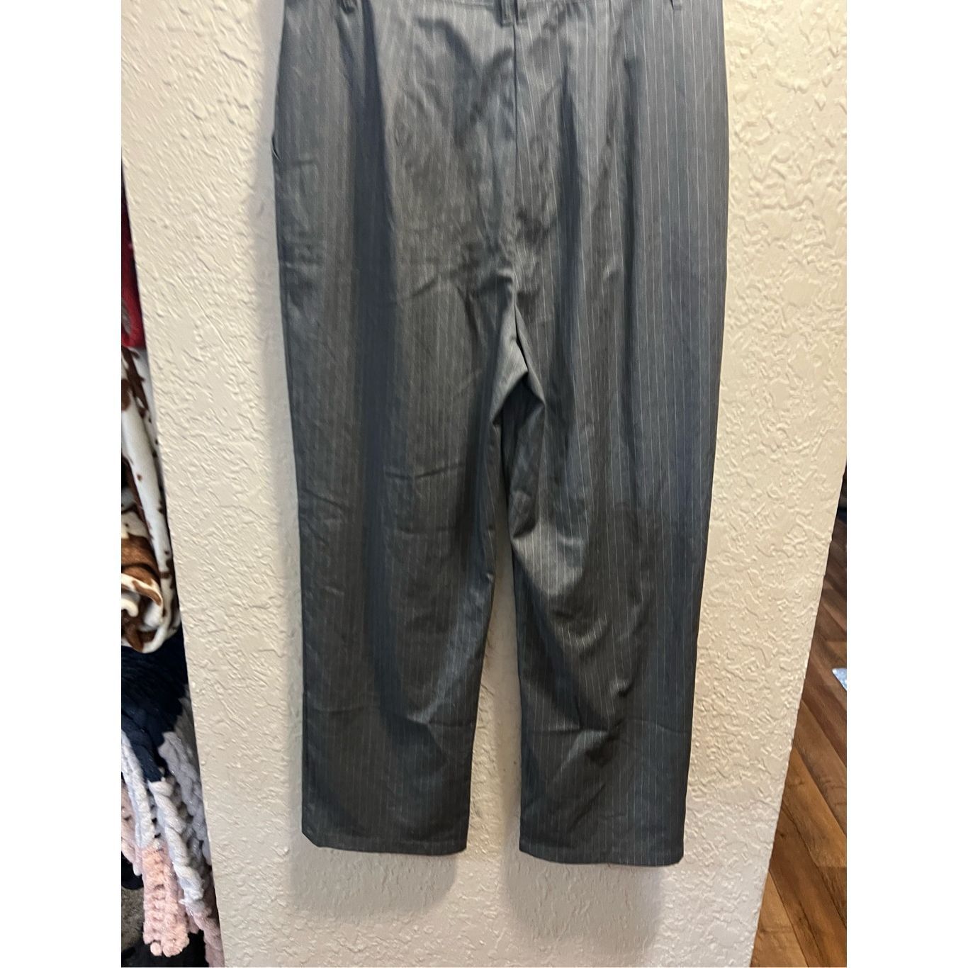Other Wild Fable Grey Striped Dress Pants Woman’s Size 16 Size 38" / US 16 / IT 52 - 8 Thumbnail