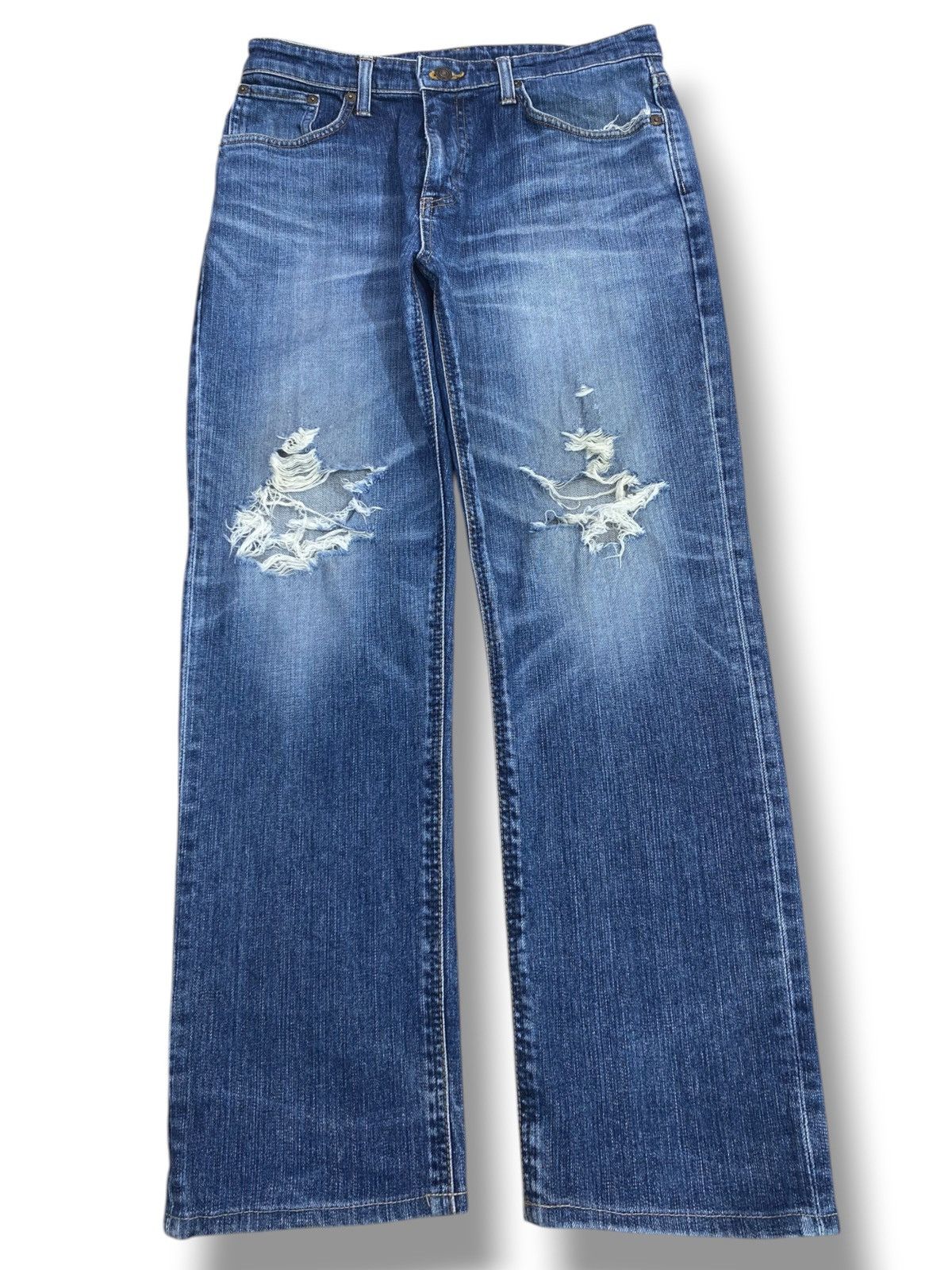 Edwin Edwin Faded Wash Distressed Style Loose Jeans Size US 30 / EU 46 - 1 Thumbnail