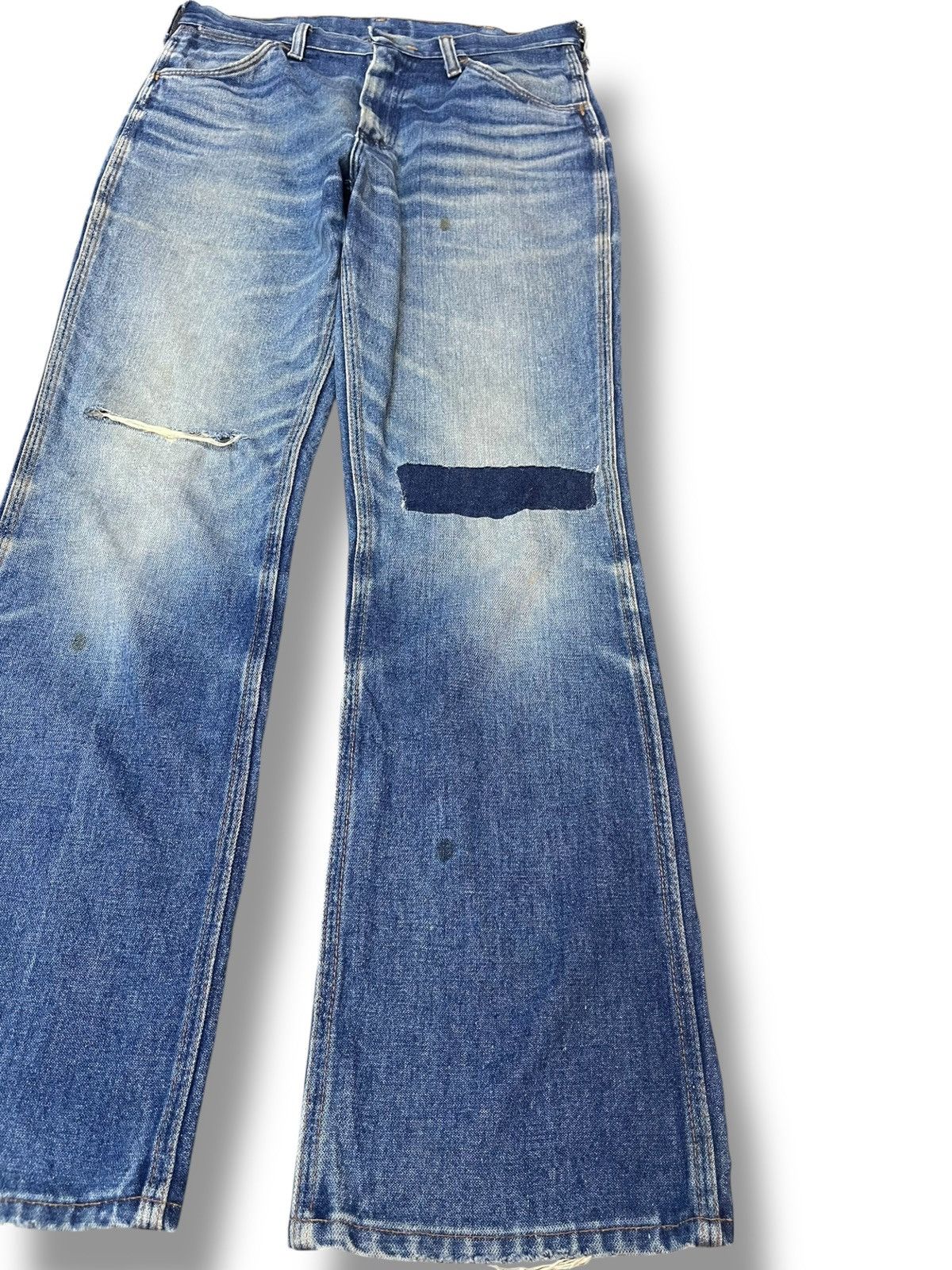 Wrangler Vintage Wrangler Flare Bootcut Distressed Denim Size US 30 / EU 46 - 4 Thumbnail