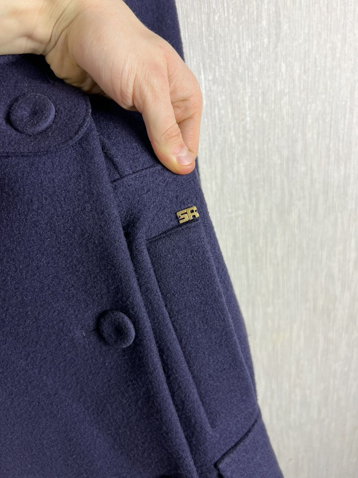 Sonia Rykiel Sonia Rykiel Paris wool double breasted navy coat casual Size M / US 6-8 / IT 42-44 - 10 Thumbnail