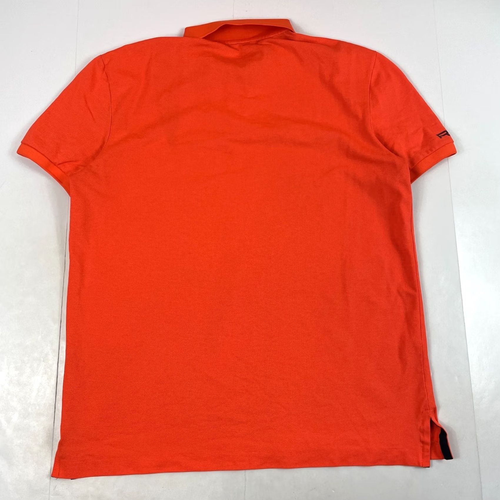 RLX Ralph Lauren VINTAGE RLX Ralph Lauren Polo Shirt Mens Large Orange Performance Golfer Pony Shirt Mens Large Orange RLX Polo Size US L / EU 52-54 / 3 - 7 Thumbnail