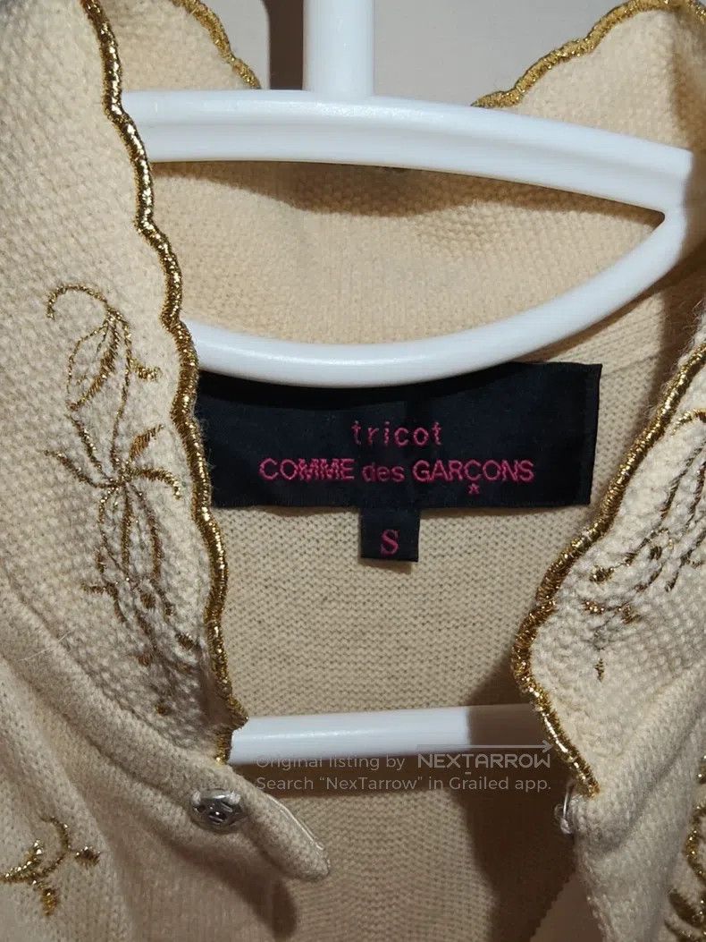 Comme des Garcons Comme Des Garcons Gold embroidery cardigan, size S Size S / US 4 / IT 40 - 4 Thumbnail