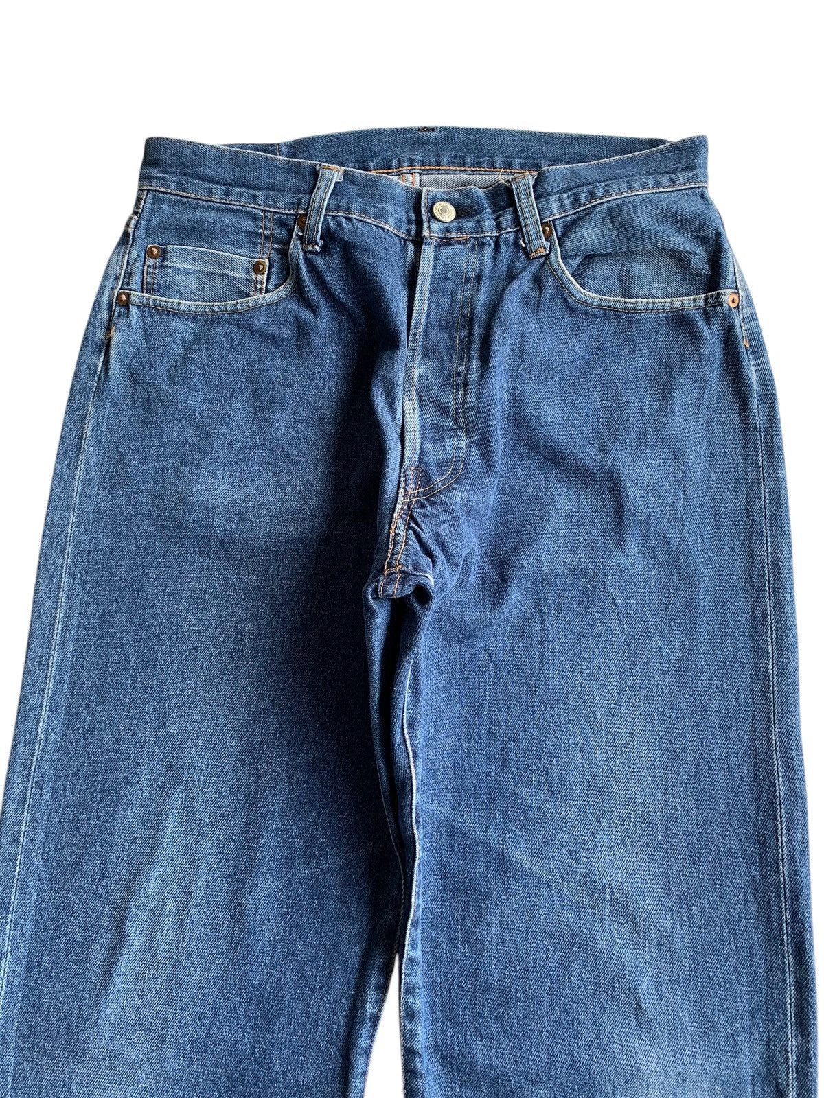 Japanese Brand × Jean DENIM EXCHANGE SELVEDGE BAGGY BUTTON FLY JAPANESE DENIM Size US 32 / EU 48 - 6 Thumbnail