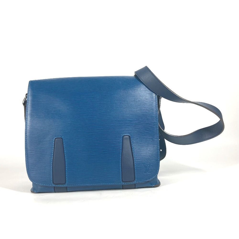 Louis Vuitton Louis Vuitton M53407 Epi Harrington Messenger Diagonal Hanging (E.G. Of A Rocket) Briefcase Flap Shoulder Bag Leather Men Blue Azul (Blue Cheese) Size ONE SIZE - 1 Thumbnail