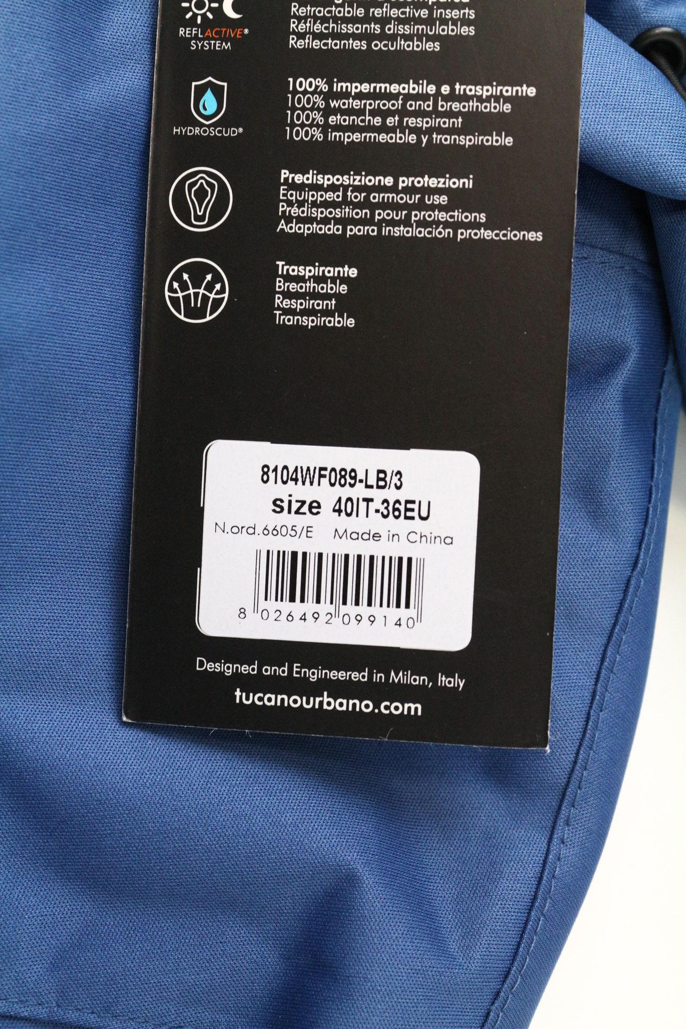 Other IRE S Blue Waterproof Windproof Hooded Moto Jacket 75459 Size S / US 4 / IT 40 - 5 Thumbnail
