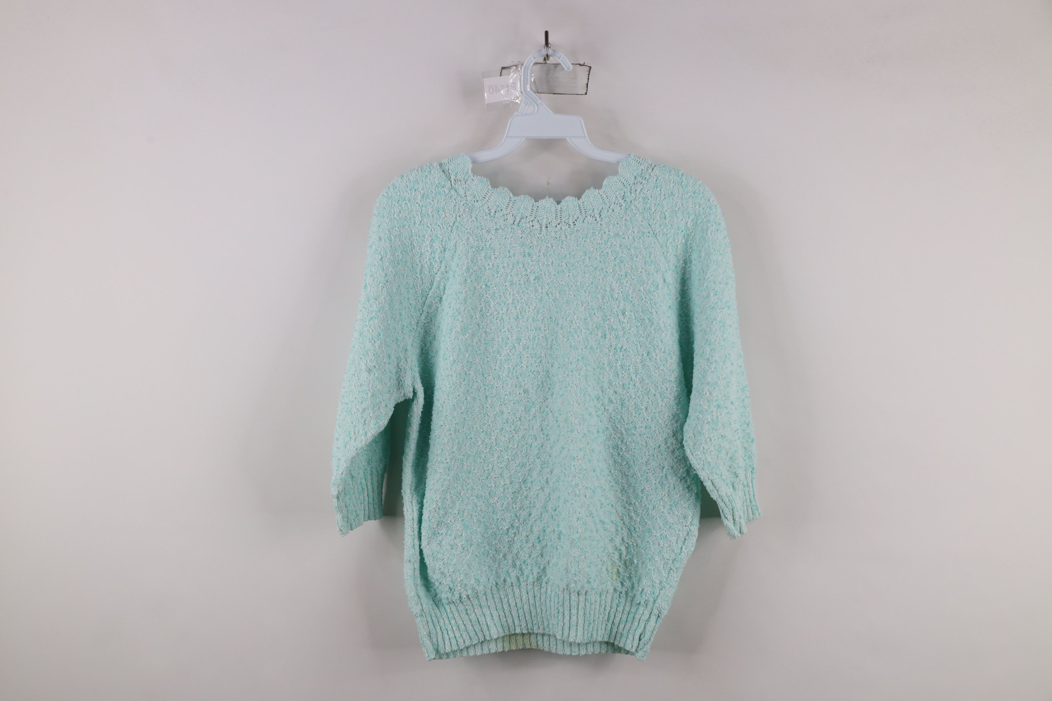 Vintage Vintage 70s Streetwear Knit 3/4 Sleeve Sweater Blue USA Size S / US 4 / IT 40 - 10 Thumbnail