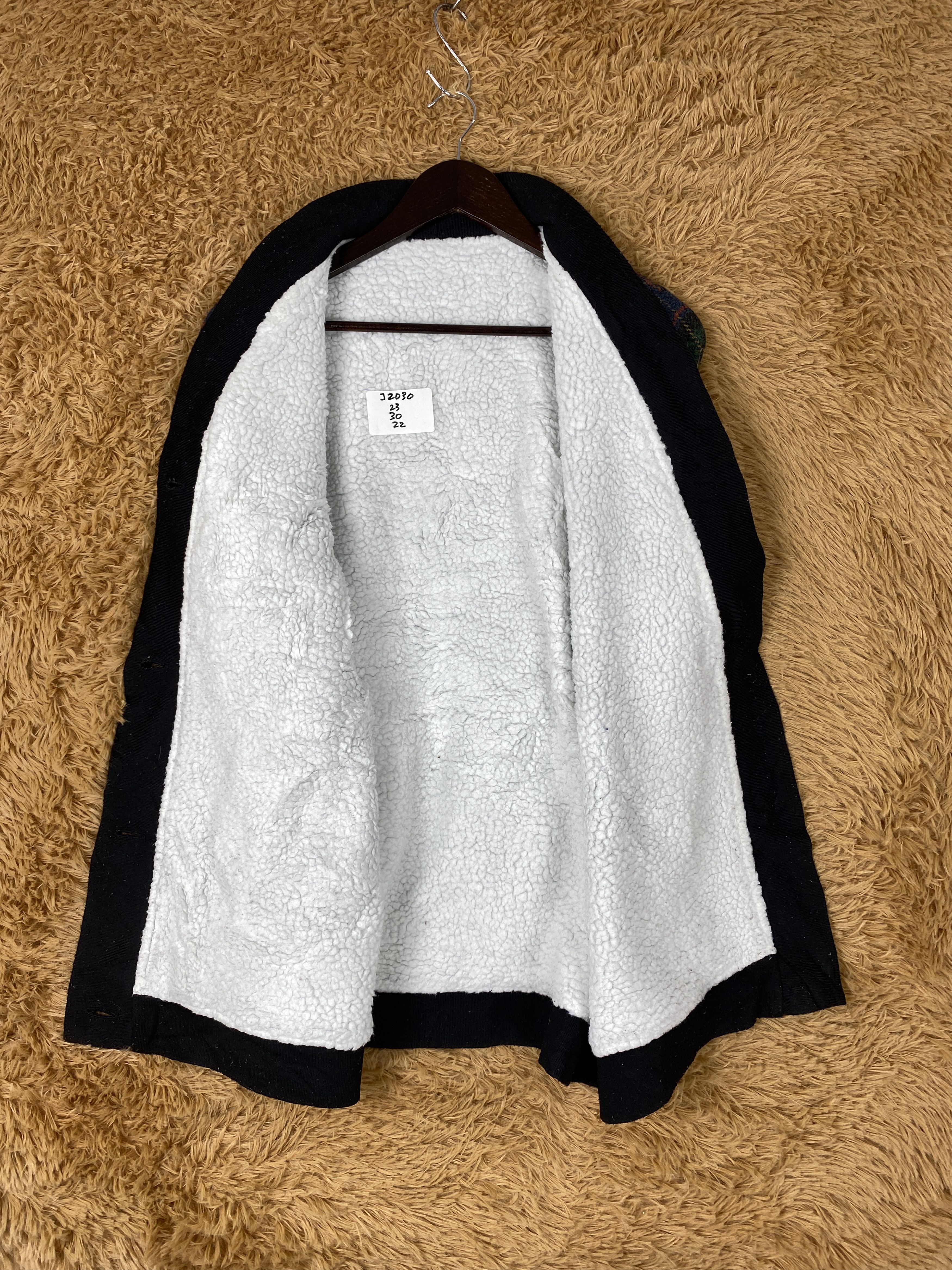 Japanese Brand Vintage Vivre Sa Vie Flannel Sherpa Lining Jacket Size US S / EU 44-46 / 1 - 6 Thumbnail