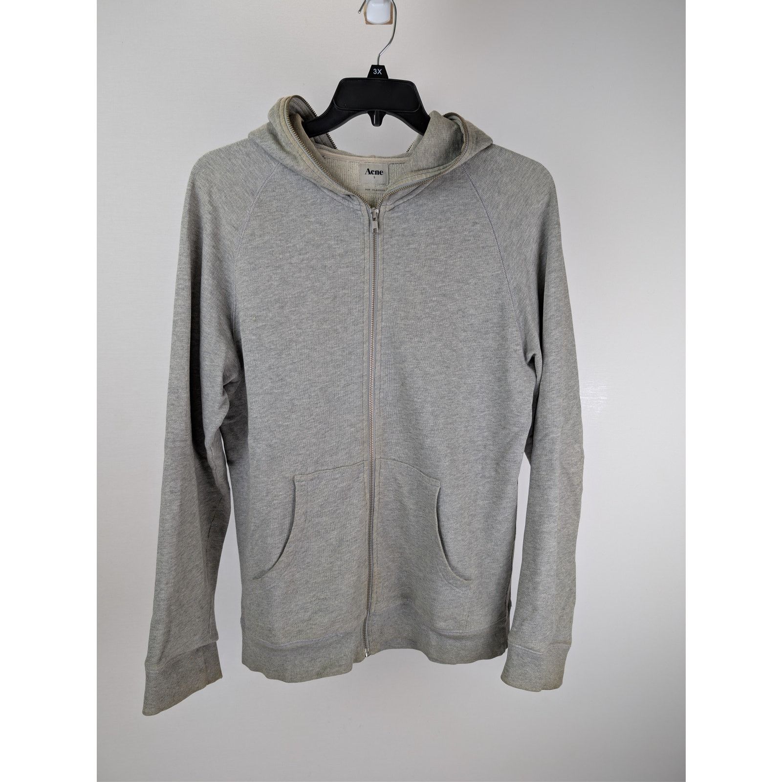 Acne Studios o1rshd1 Acne Full Zip Acne Hoodie in Grey Size US S / EU 44-46 / 1 - 2 Thumbnail