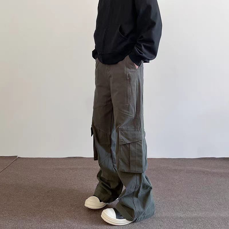 Japanese Brand × Vintage Washed Vintage Grey Micro Flare Lumberjack Pants Size US 32 / EU 48 - 4 Thumbnail
