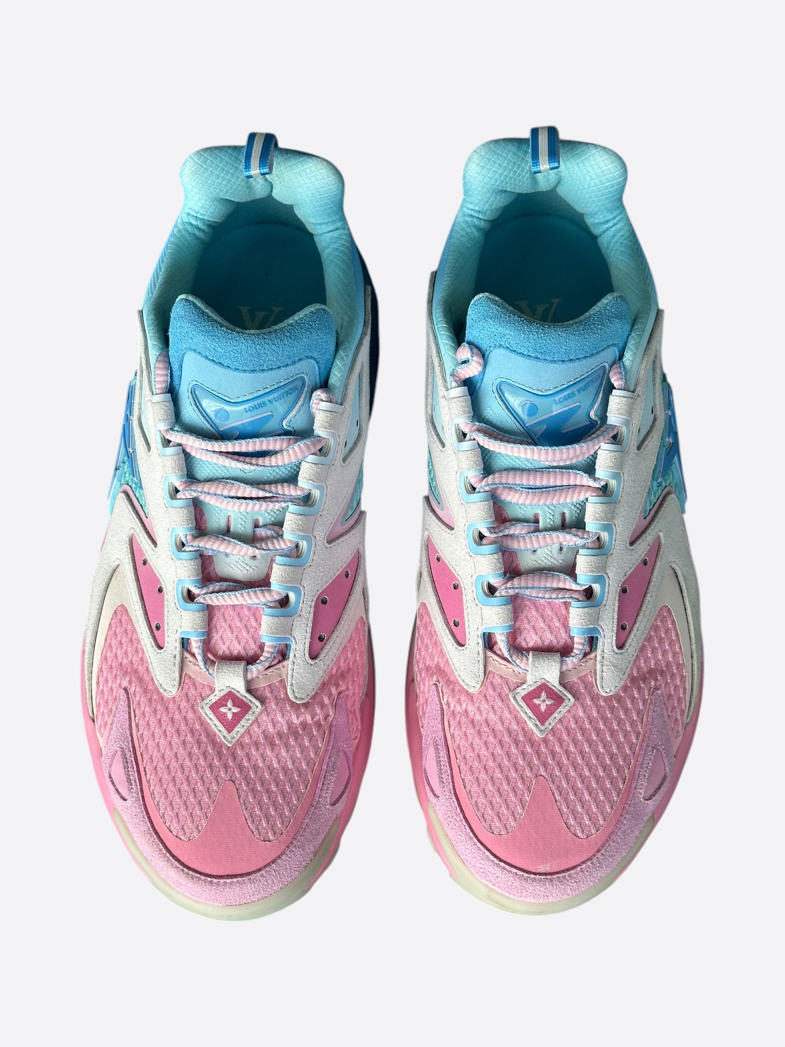 Louis Vuitton Louis Vuitton Blue & Pink Tatic Sneakers Size US 9.5 / EU 42-43 - 2 Thumbnail