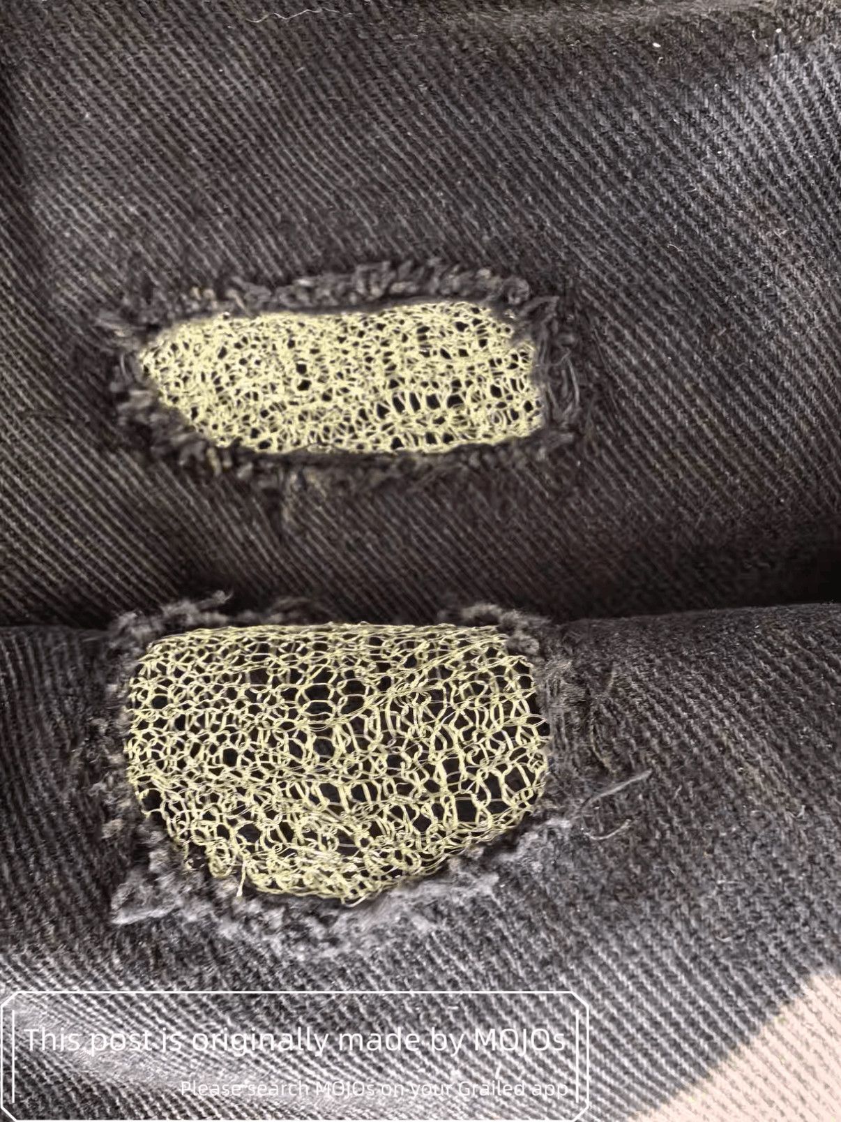 Dior Sz 33 Dior Distressed Patch Denim mojos114828 Size US 33 - 5 Thumbnail
