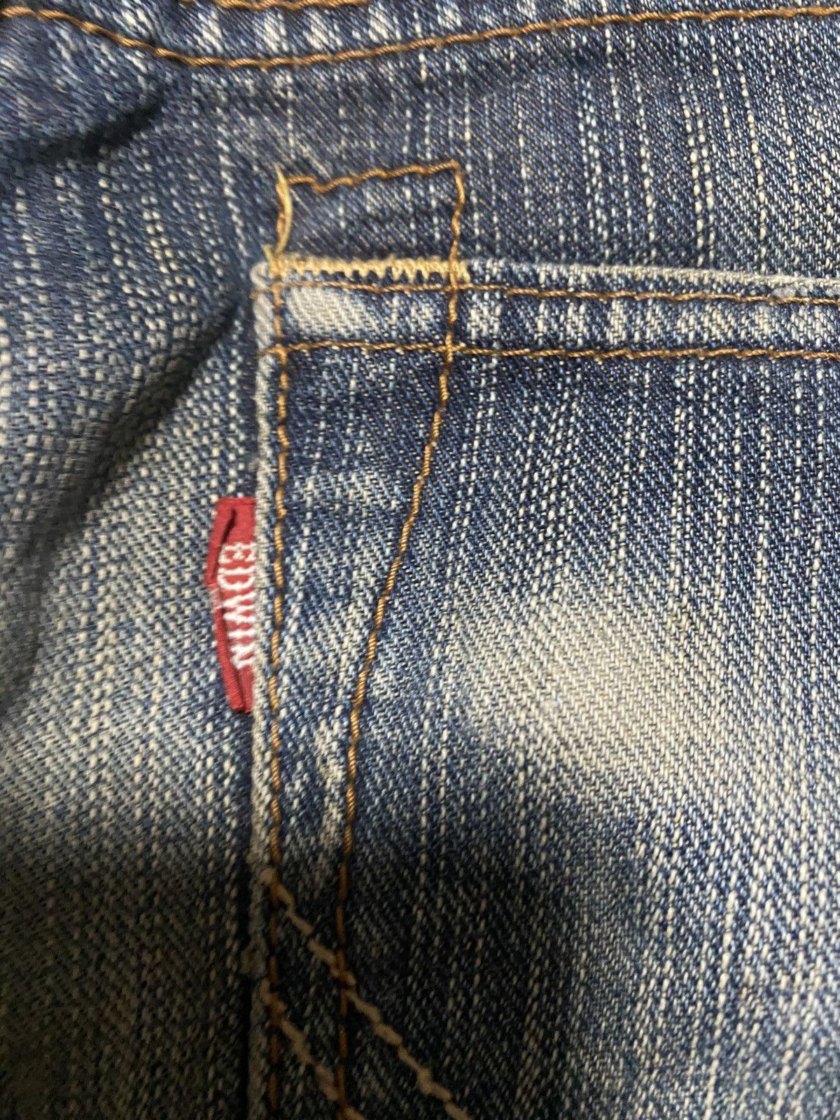 Edwin 🔥Thrash Exclusive Vintage Edwin Rusty Distress Denim Jean Size US 28 / EU 44 - 15 Thumbnail