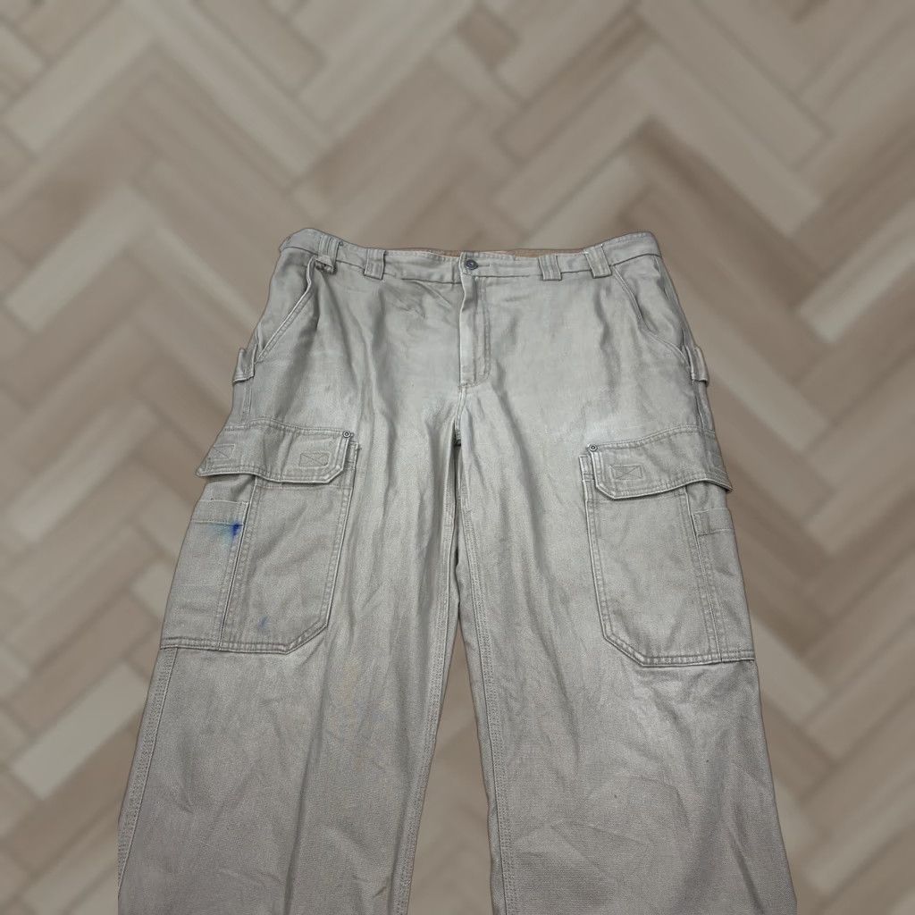 CO Duluth Cargo Jeans Beige 42x30 Regular Straight Mens Cotton Canvas 6446 Size US 42 / EU 58 - 1 Thumbnail