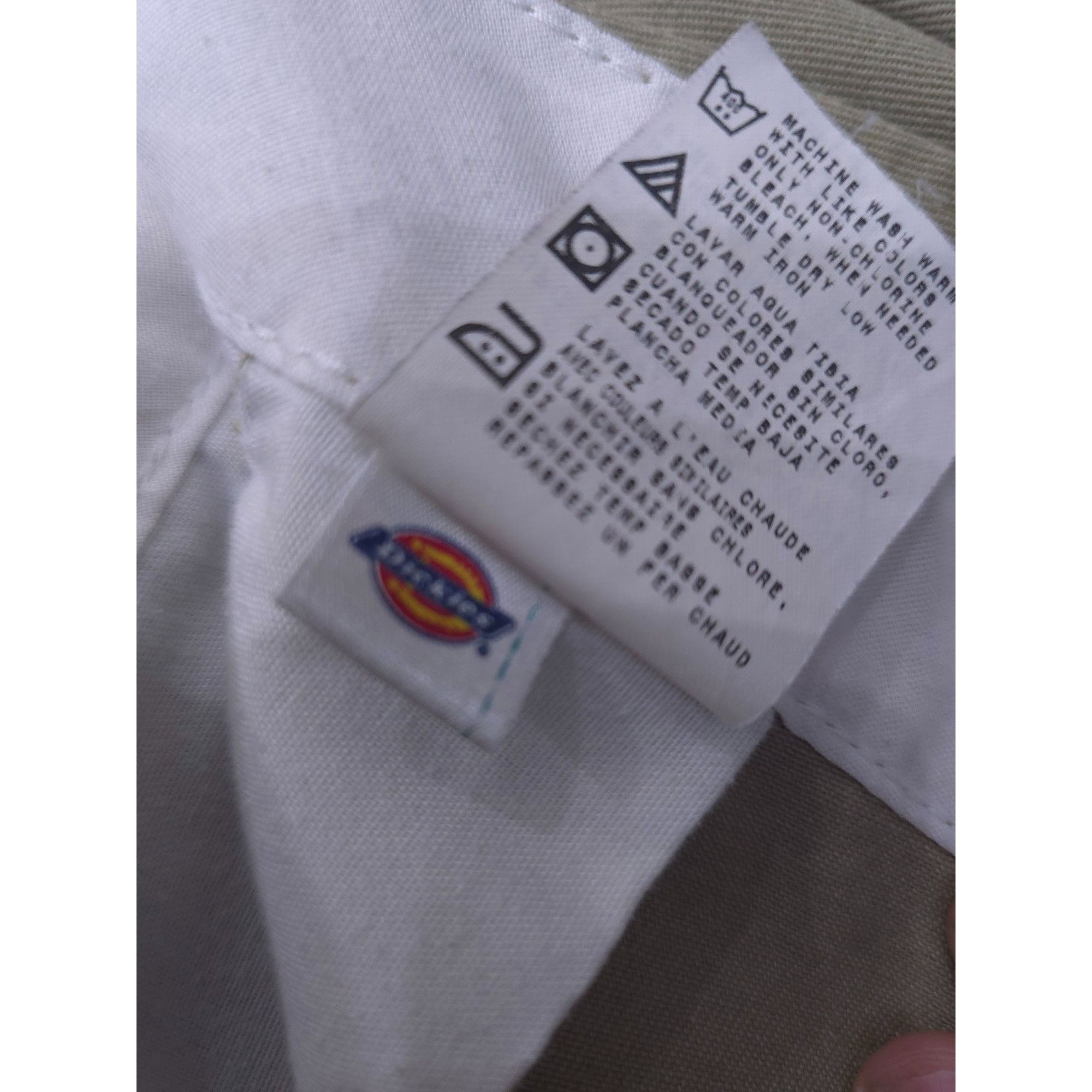 Dickies Dickies Mens 36x32 Khaki Classic Fit Work Pants Size US 36 / EU 52 - 3 Thumbnail