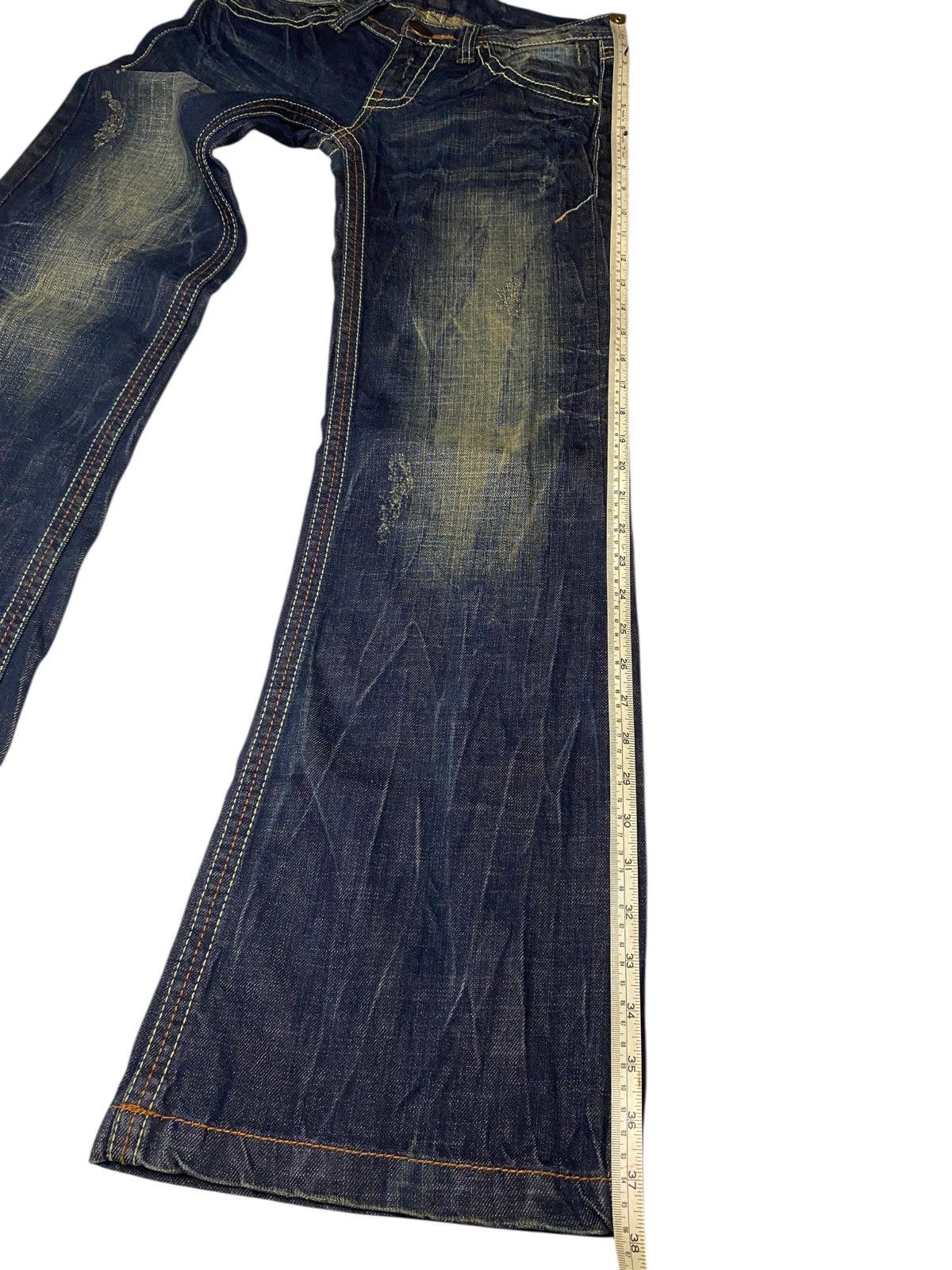 If Six Was Nine 2000's D.I.A Mudwash Clawmark Flared Jeans Size US 26 / EU 42 - 8 Thumbnail