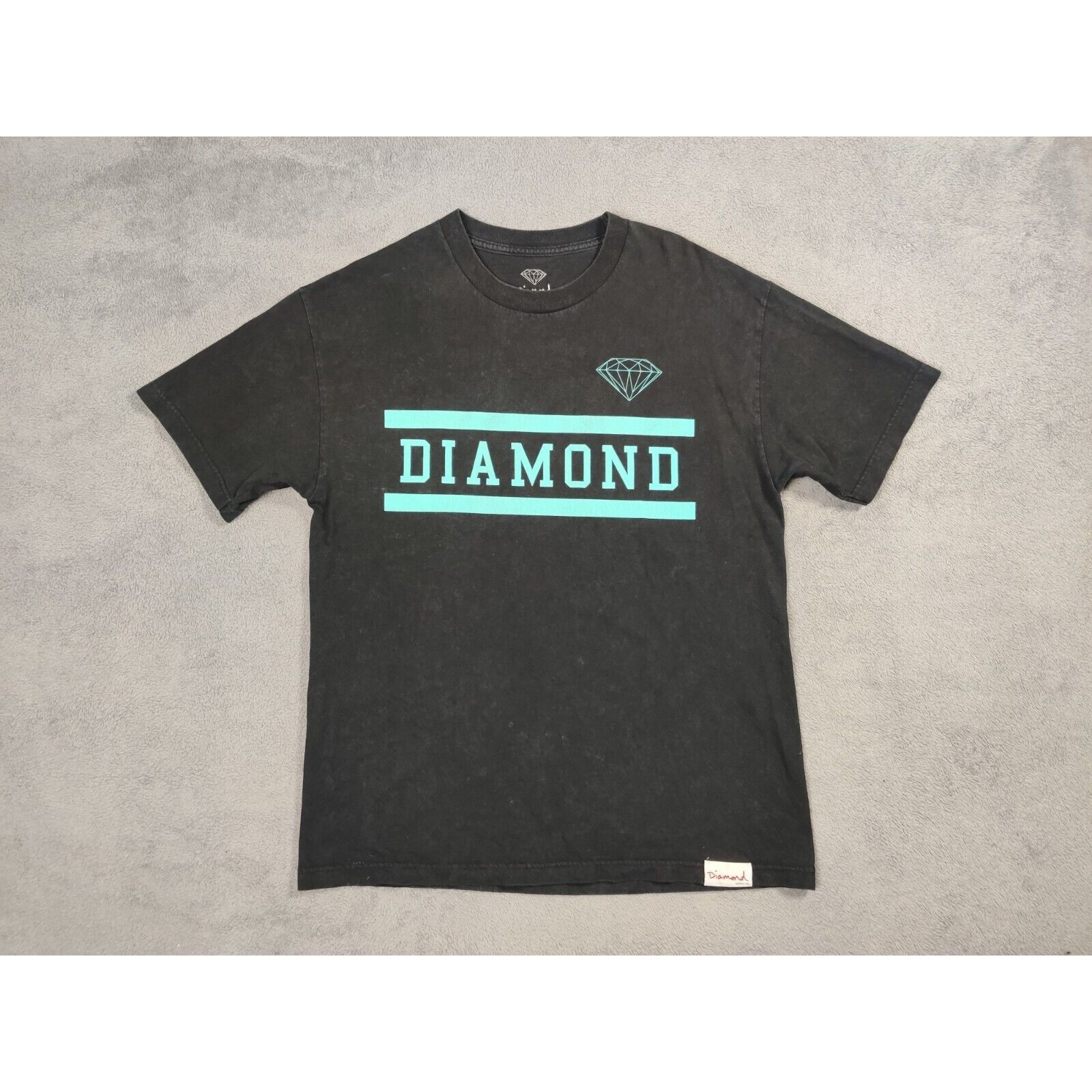 Diamond Supply Co. Diamond Supply Co Shirt Adult Mens Large Black Teal Size US L / EU 52-54 / 3 - 1 Thumbnail