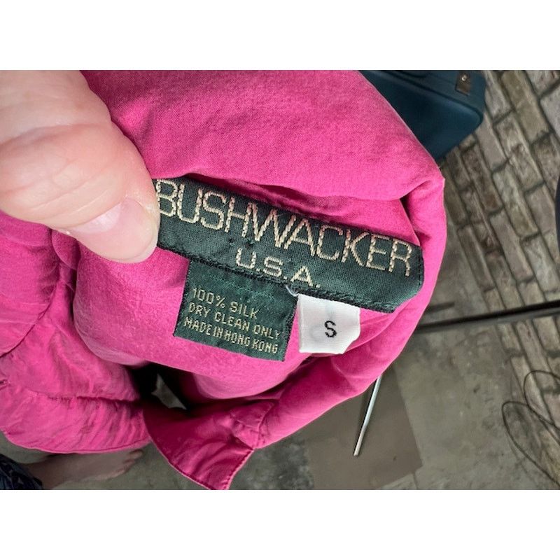 Vintage Bushwacker Coat Pink barbiecore hot pink 100% silk Size S / US 4 / IT 40 - 12 Thumbnail