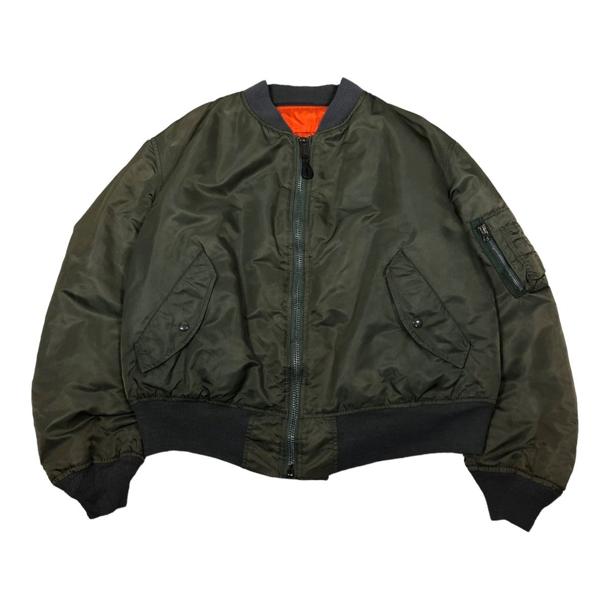 Alpha Industries × Vintage 🔥VTG REVERSIBLE BOMBER JACKET MA