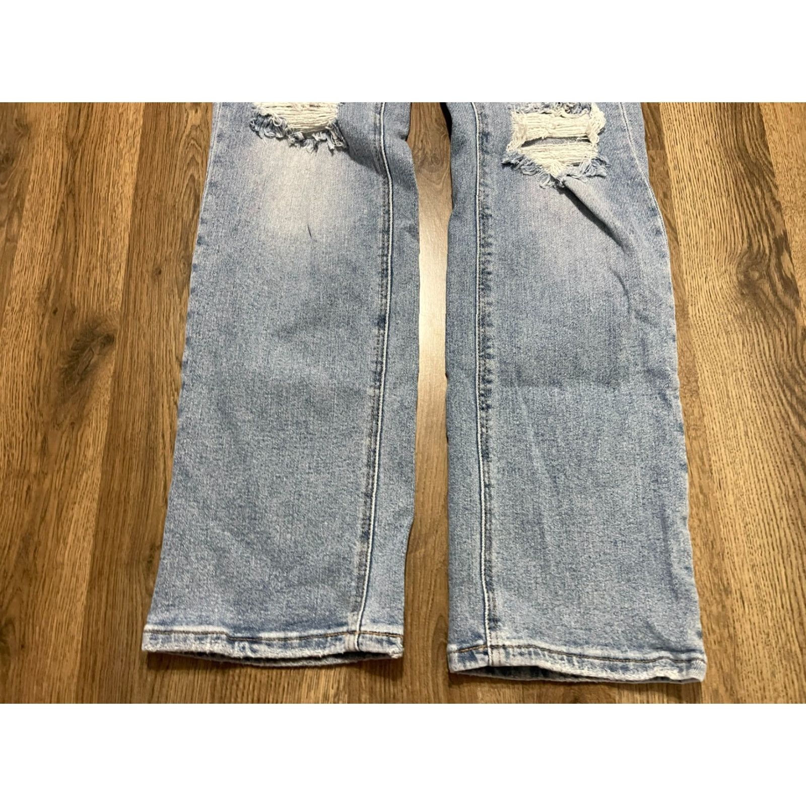 Vintage VERMET Jeans, Women's Size 27, Denim, Straight, Distressed, Pockets, Blue, Regular, 29 Inseam, 27, Size 27" / US 4 / IT 40 - 3 Thumbnail