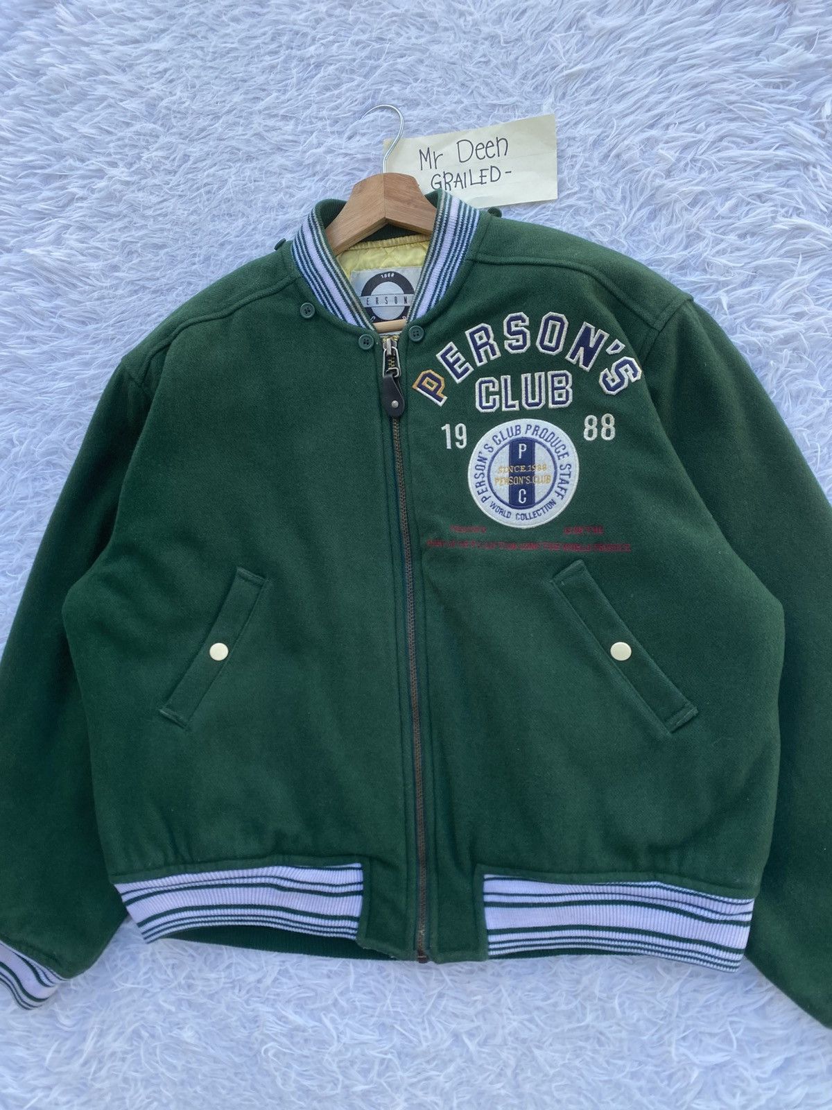 PERSON'S Rare Vintage Person’s Club 1988 Varsity Jacket Size US L / EU 52-54 / 3 - 13 Thumbnail